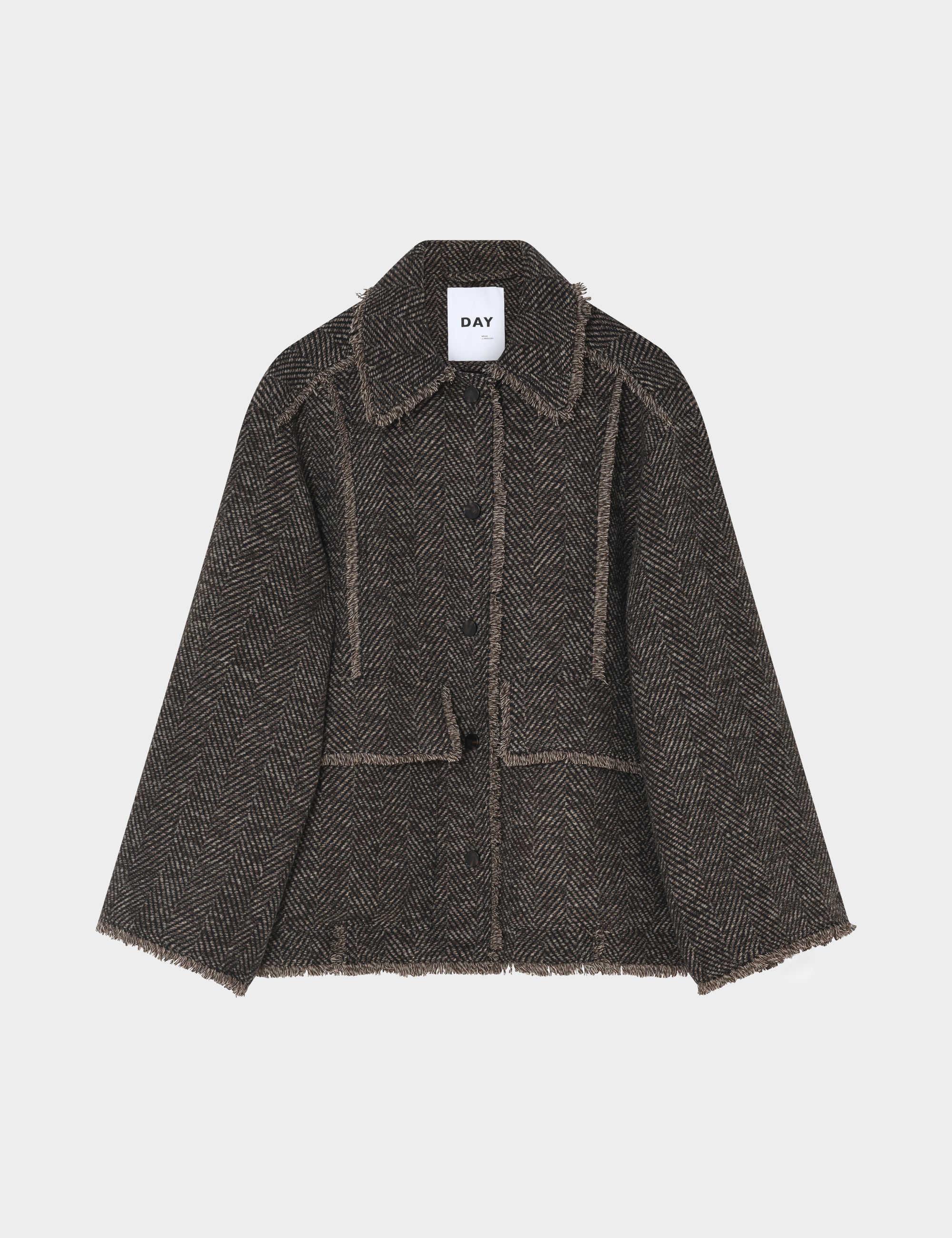 DAY Birger ét Mikkelsen DAYHarry - Wool Structure - Jacket Jacket 900014 Brown Twill