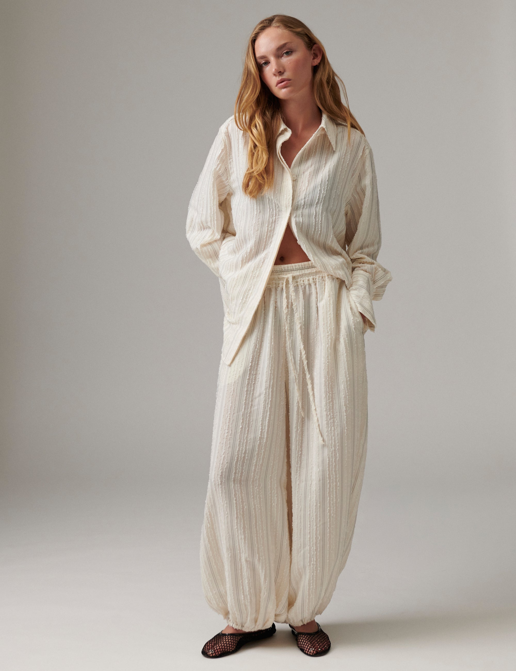 DAY Birger ét Mikkelsen DAYHarsha - Raw Stripes - Pants Pants 110605 Jet Stream