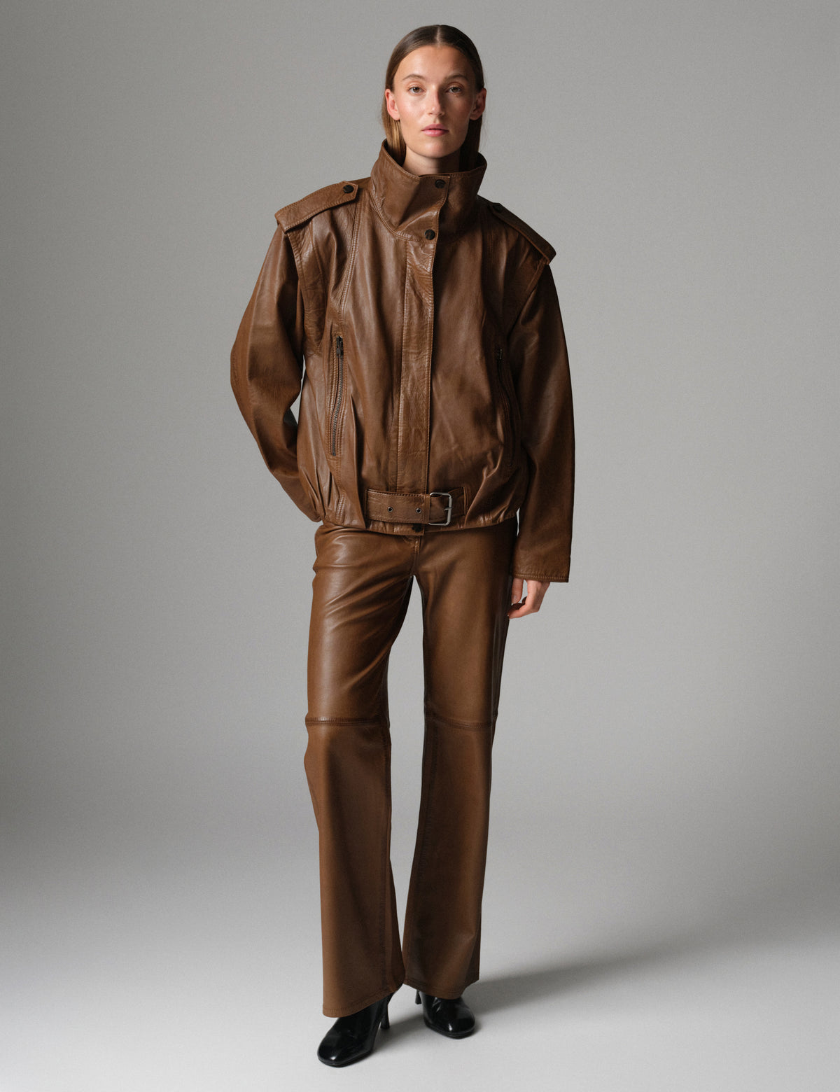 DAY Birger ét Mikkelsen DAYLowa - Soft Lamb Leather - Jacket Jacket 180933 RUBBER