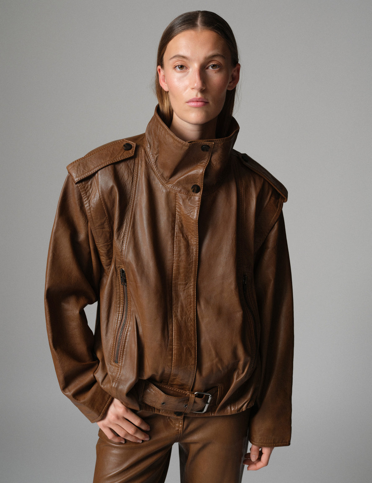 DAY Birger ét Mikkelsen DAYLowa - Soft Lamb Leather - Jacket Jacket 180933 RUBBER