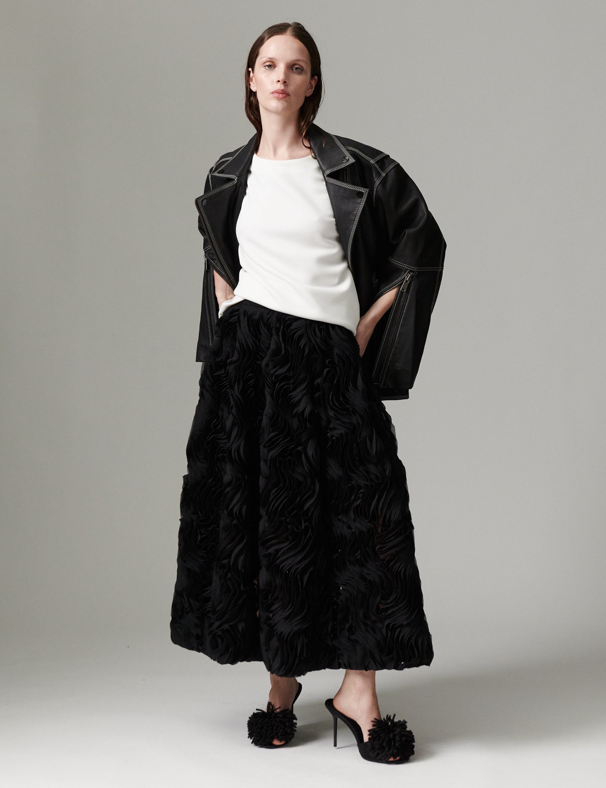 DAY Birger ét Mikkelsen DAYMaylee - Ruffled Lacy - Skirt Skirt 190303 Black