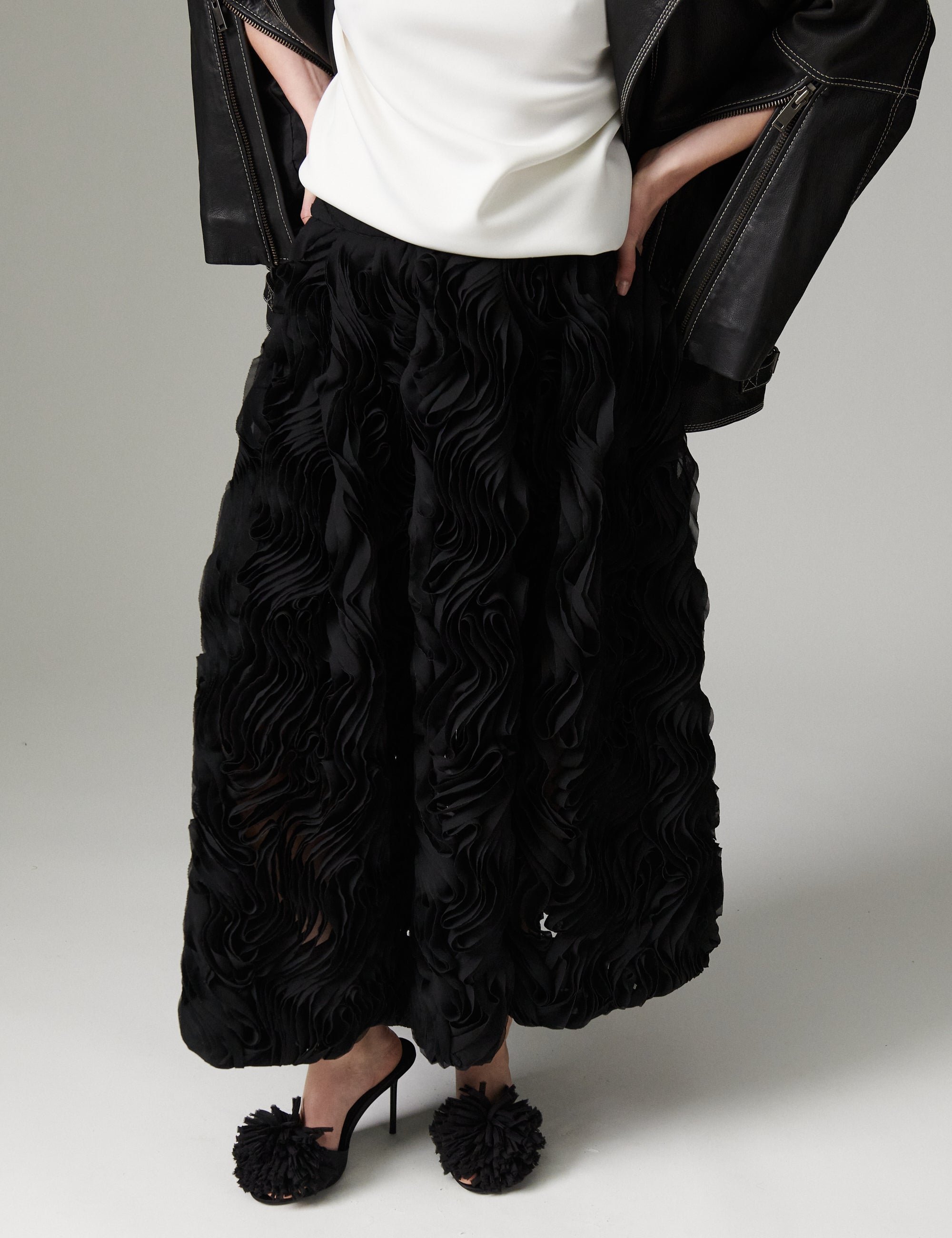 DAY Birger ét Mikkelsen DAYMaylee - Ruffled Lacy - Skirt Skirt 190303 Black