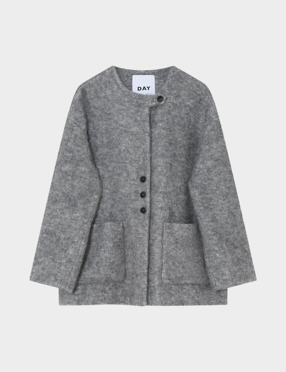 DAY Birger ét Mikkelsen DAYMille - Mohair Wool - Jacket Jacket 500006 Medium Grey Melange