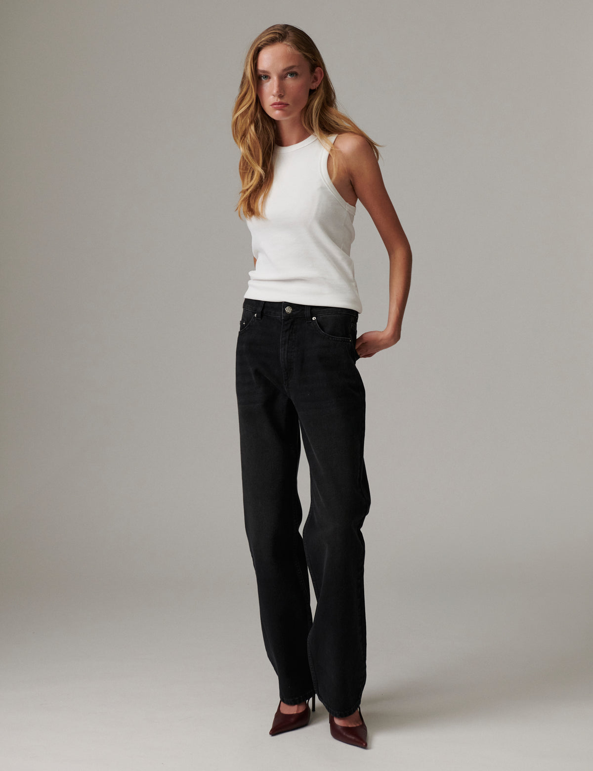 DAY Birger ét Mikkelsen DAYRiven - Soft Denim Structure - Jeans Jeans 12005 Washed Black