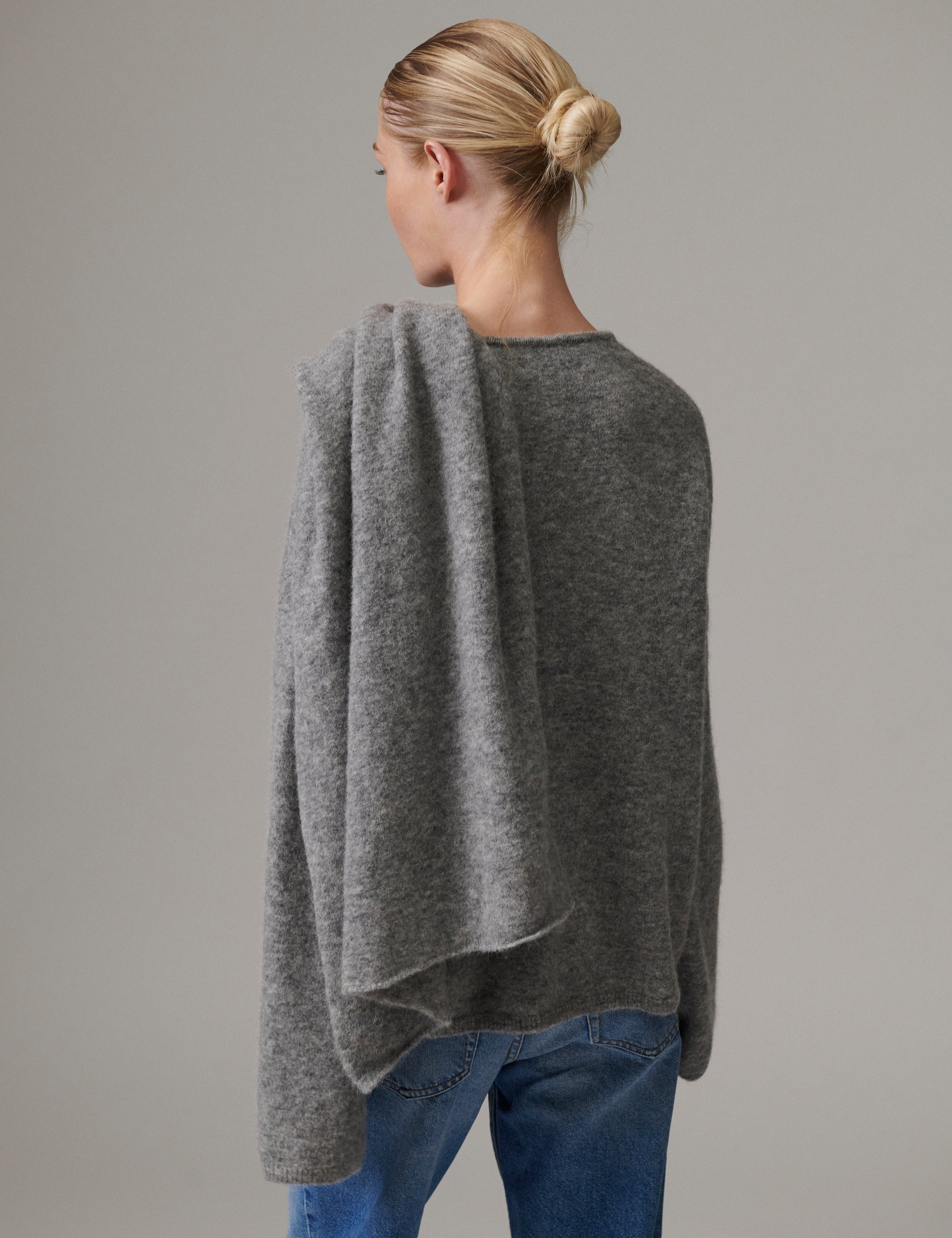 DAY Birger ét Mikkelsen DAYScarf - Cozy Days Pullover 11991 Medium Grey Mel.