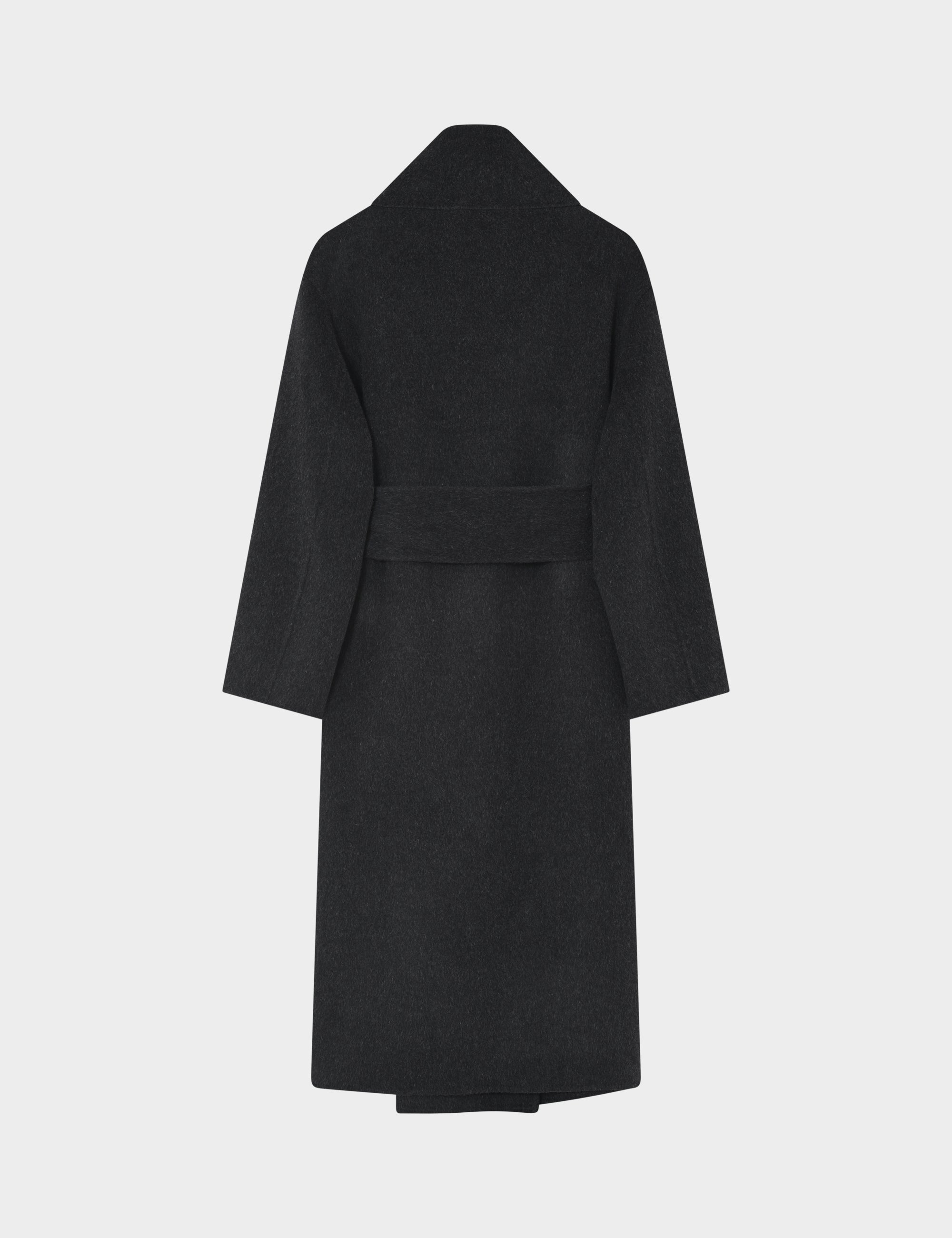 DAY Birger ét Mikkelsen DAYTeme - Bonded Soft Wool - Coat Coat 500003 Dark Grey Melange