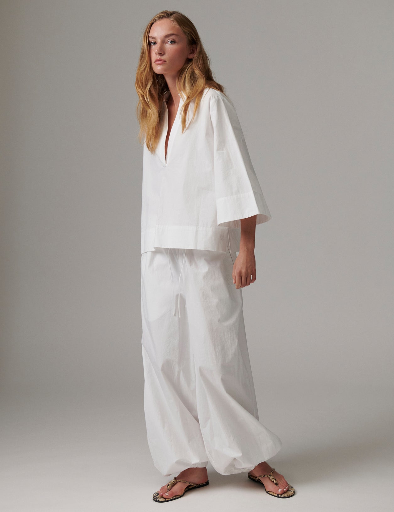 DAY Birger ét Mikkelsen DAYTimo- Cottaline - Pants Pants 114001 Brilliant White