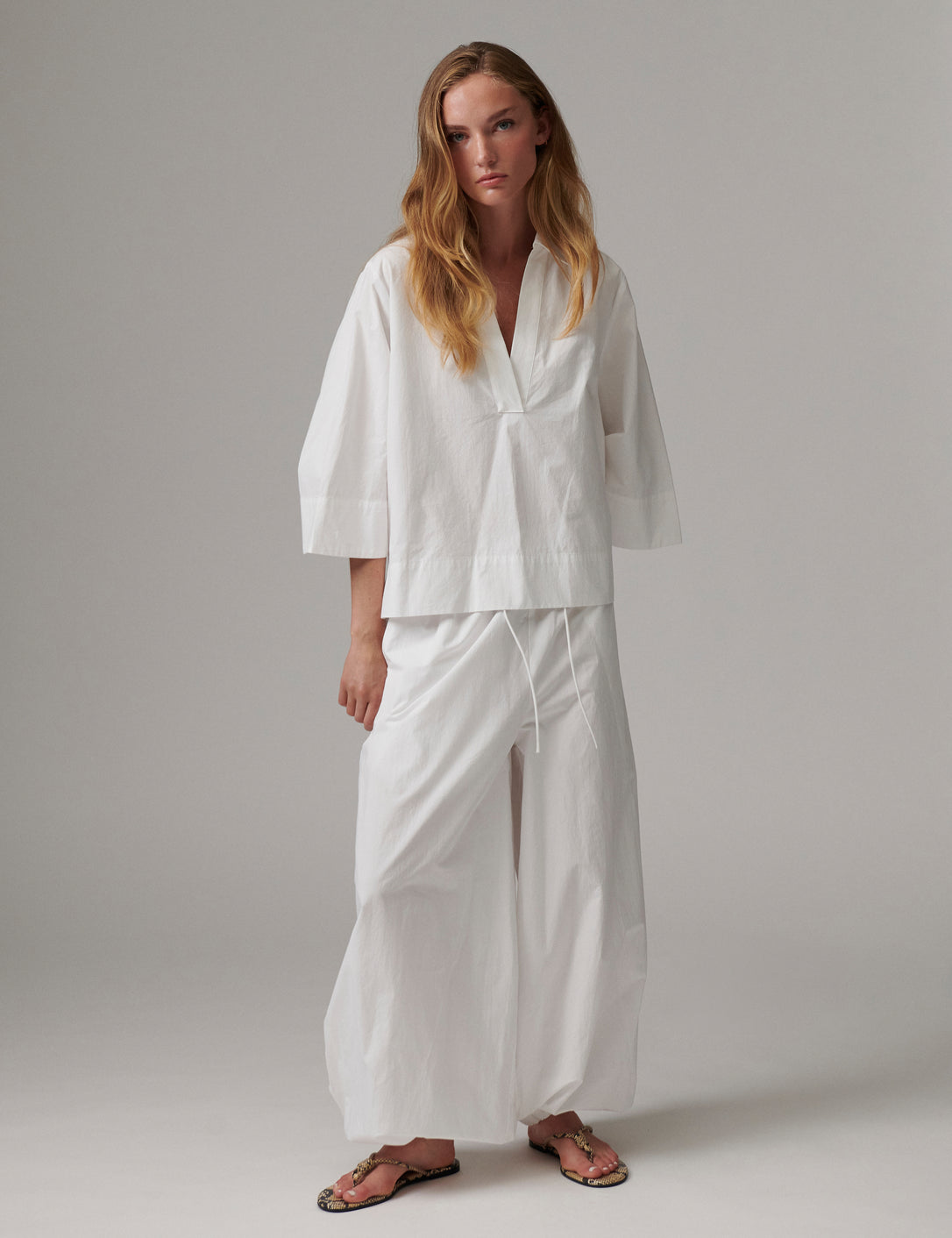 DAY Birger ét Mikkelsen DAYTimo- Cottaline - Pants Pants 114001 Brilliant White
