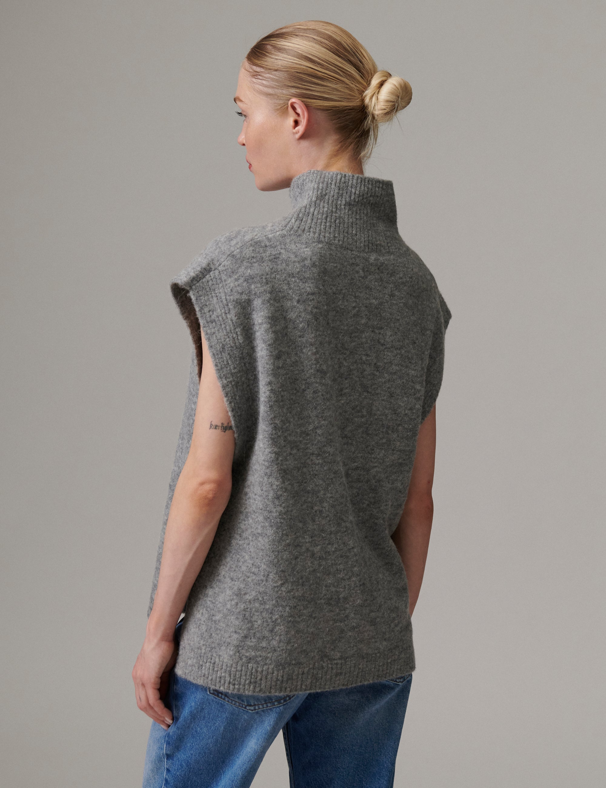DAY Birger ét Mikkelsen DAYWarm - Cozy Days Waistcoat 11991 Medium Grey Mel.