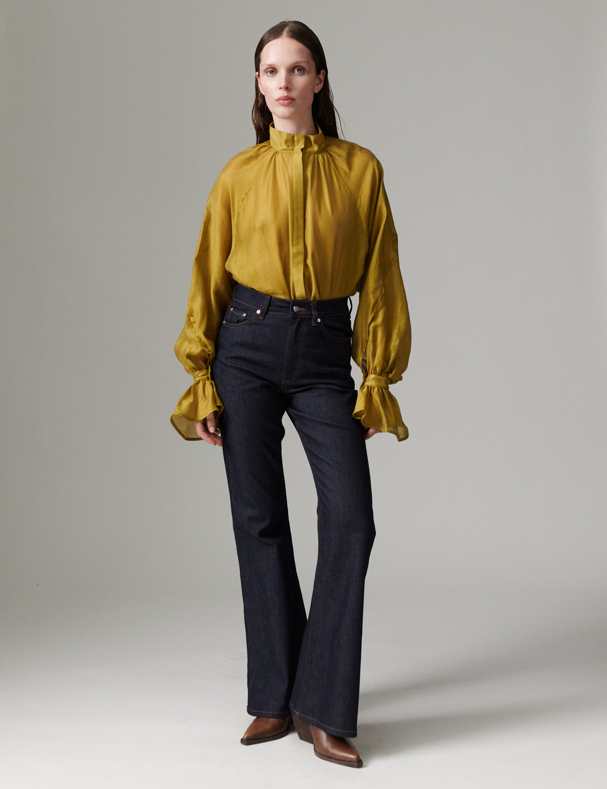 DAY Birger ét Mikkelsen DAYWayo - Linen Tento - Shirt Shirt 170836 ECRU OLIVE