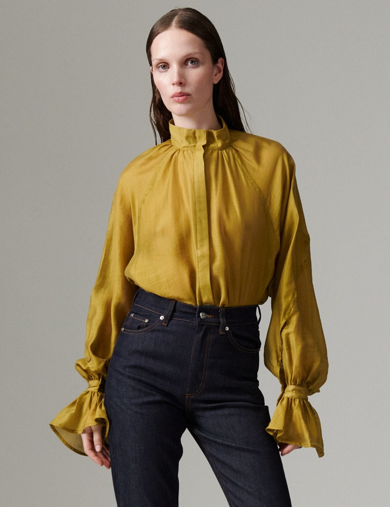 DAY Birger ét Mikkelsen DAYWayo - Linen Tento - Shirt Shirt 170836 ECRU OLIVE