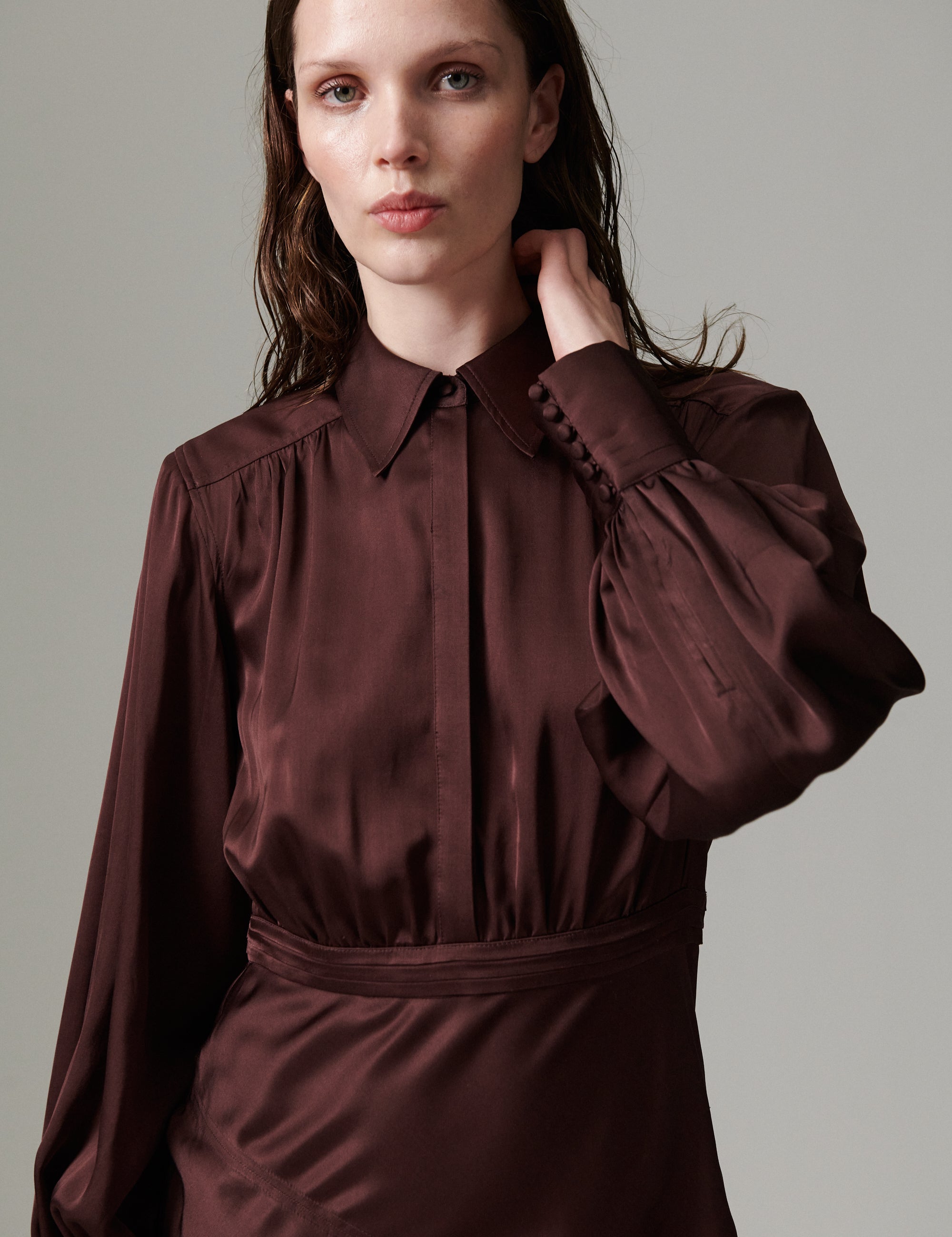 DAY Birger ét Mikkelsen DAYWoma - Fluid Viscose - Dress Dress 191619 FUDGE