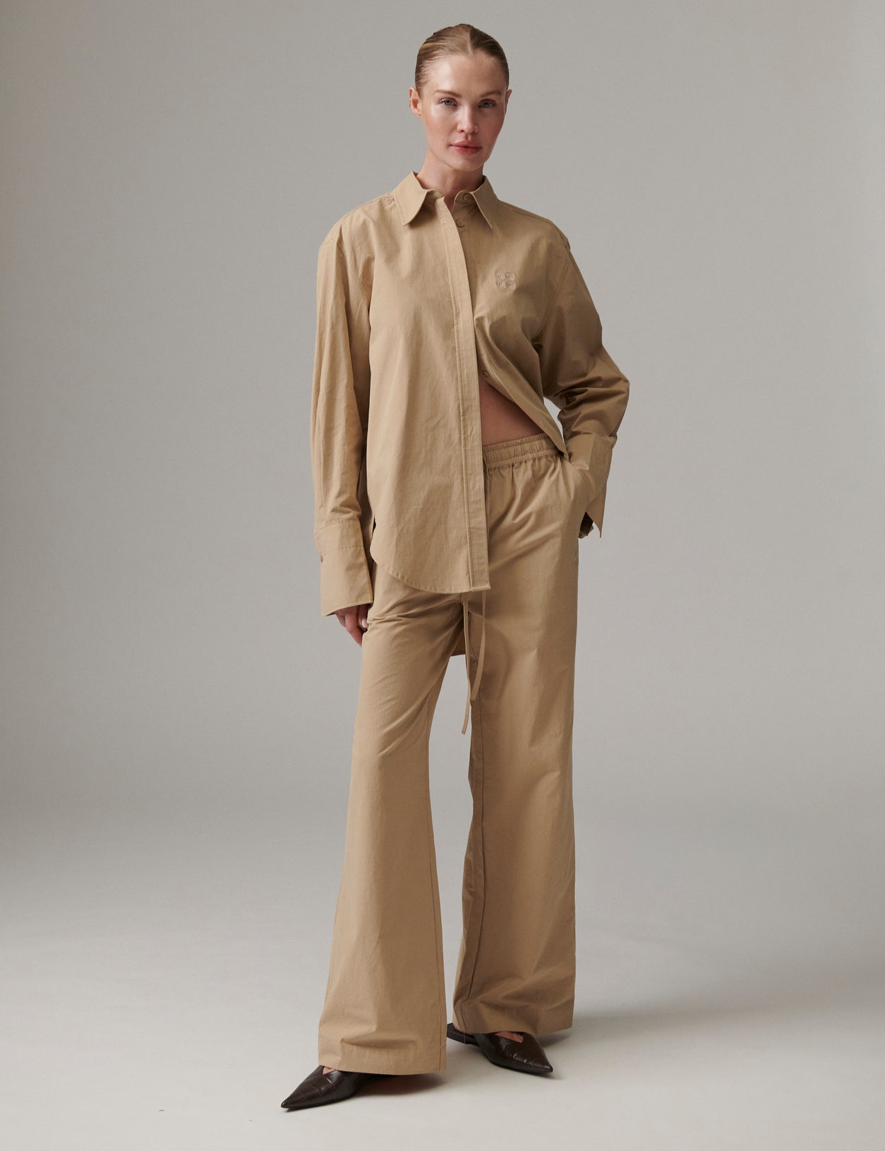 DAY Birger ét Mikkelsen DAYZoe - Cottaline Shirt 500124 TAUPE