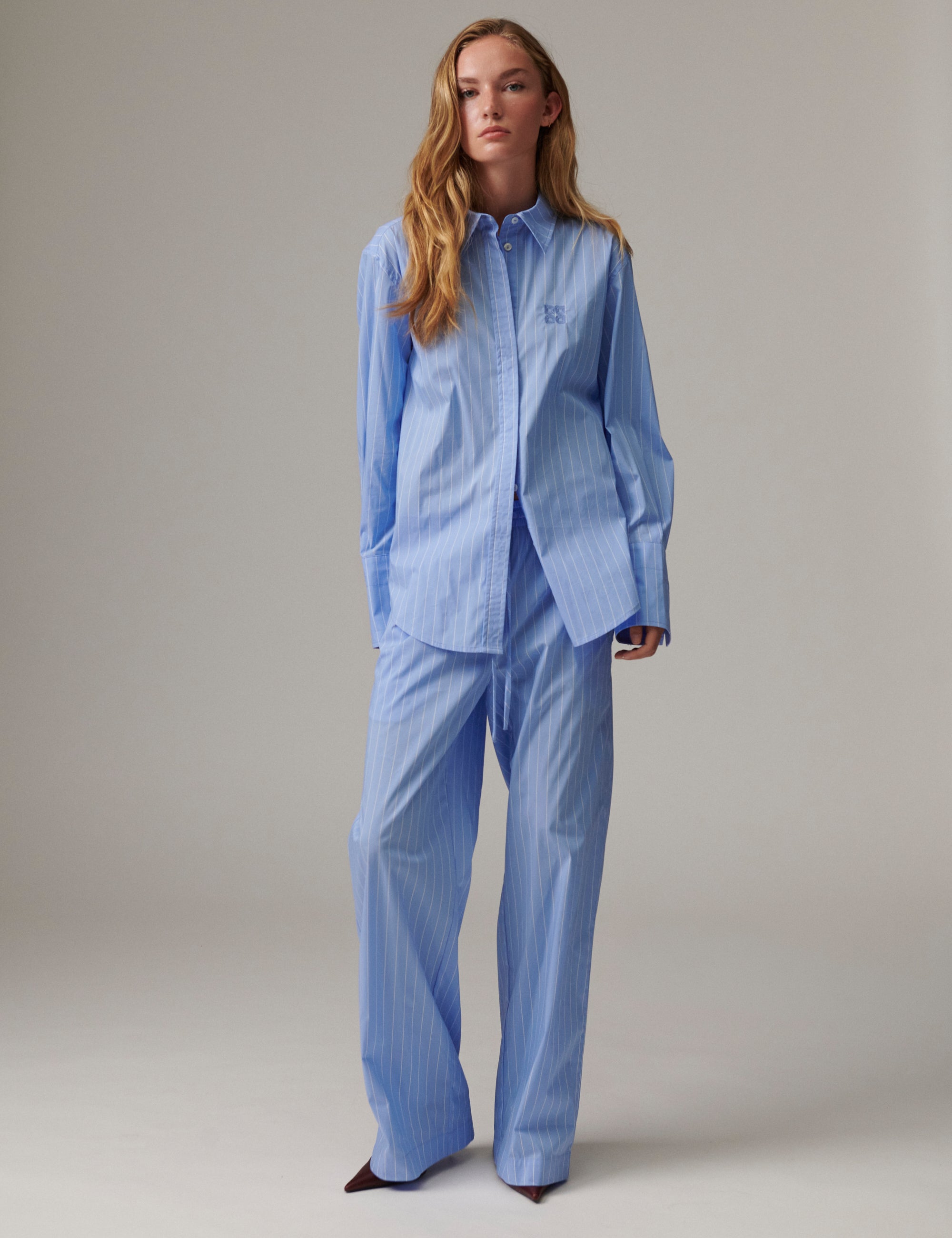 DAY Birger ét Mikkelsen DAYZoe - Daylounge Stripe - Shirt Pants 04110 Blue Stripe