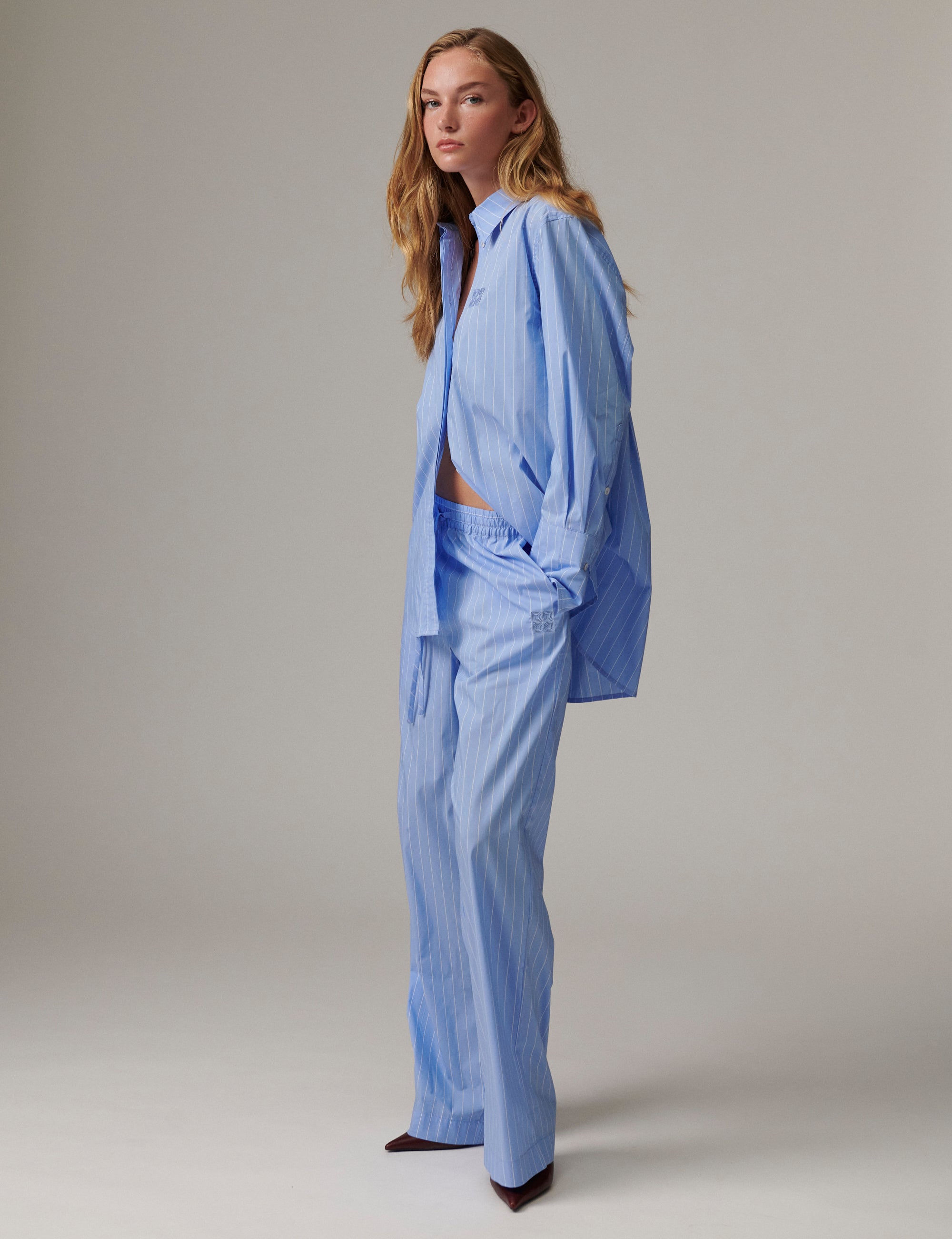DAY Birger ét Mikkelsen DAYZoe - Daylounge Stripe - Shirt Pants 04110 Blue Stripe