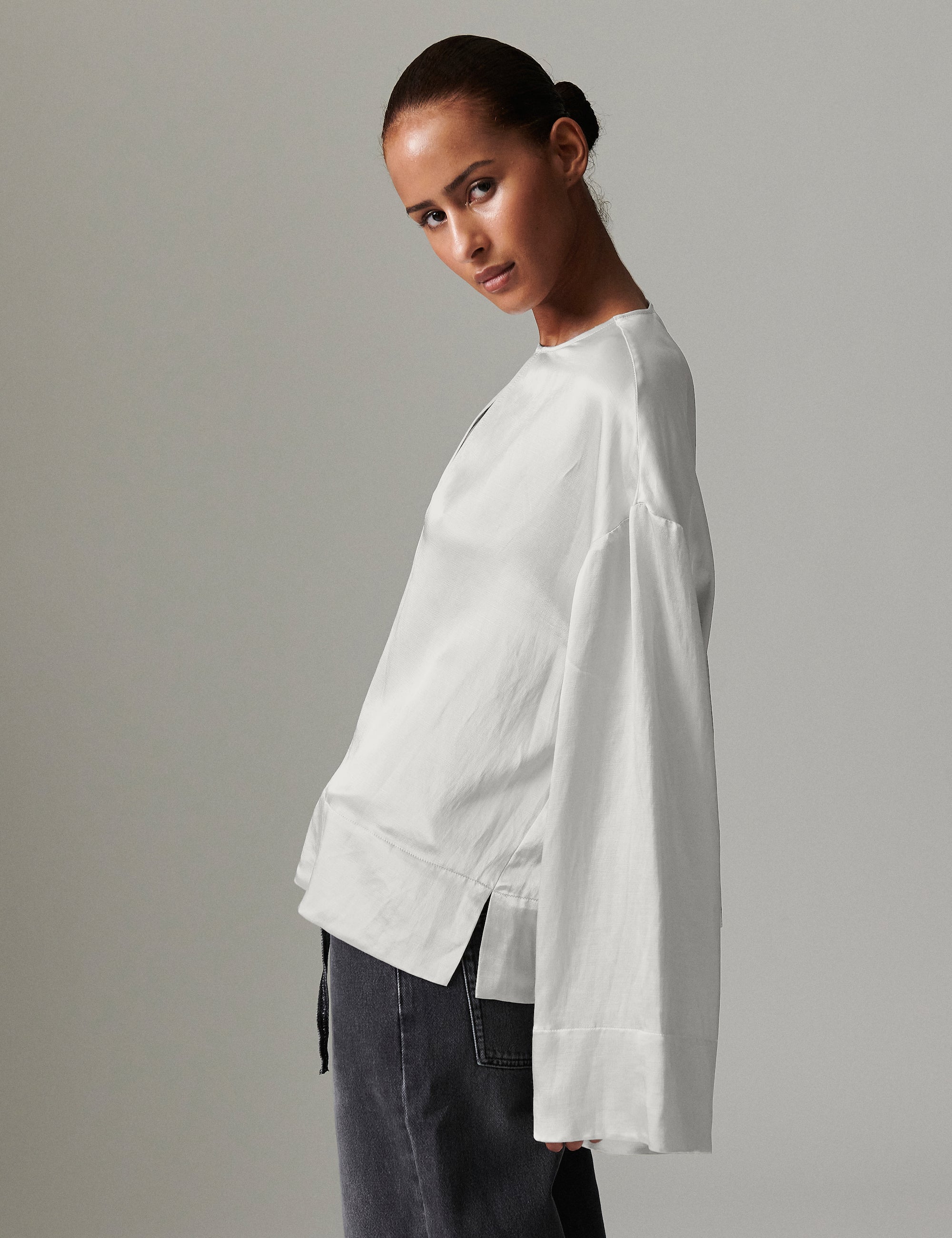 DAY Birger ét Mikkelsen Davies - Silky Touch - Blouse Blouse 110605 Jet Stream