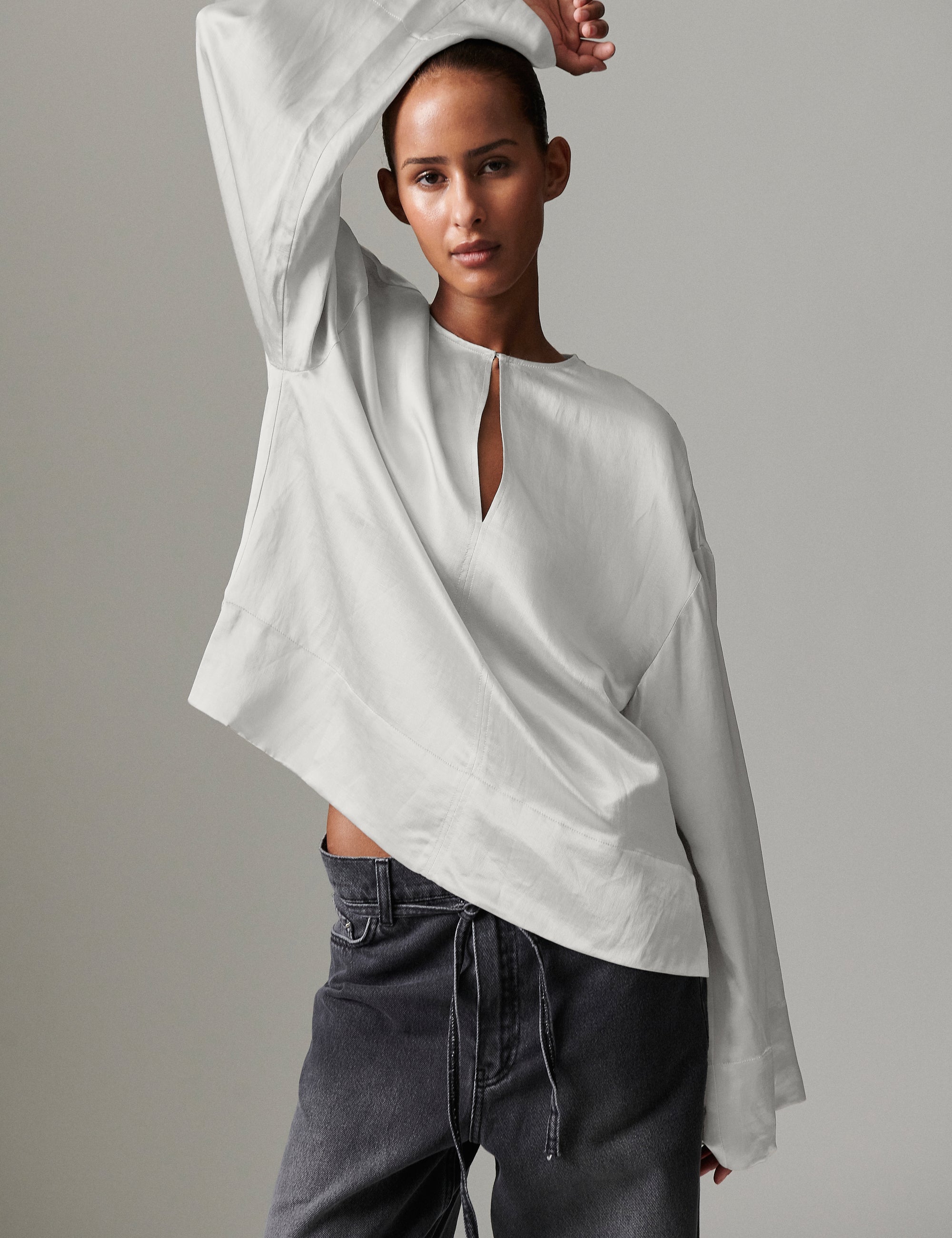 DAY Birger ét Mikkelsen Davies - Silky Touch - Blouse Blouse 110605 Jet Stream