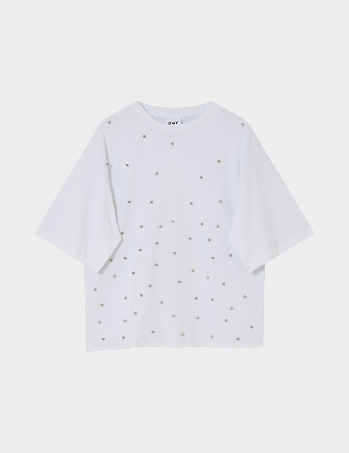DAY Birger ét Mikkelsen DayDrew Studs - Heavy jersey - T-shirt T-shirt 110601 Bright White