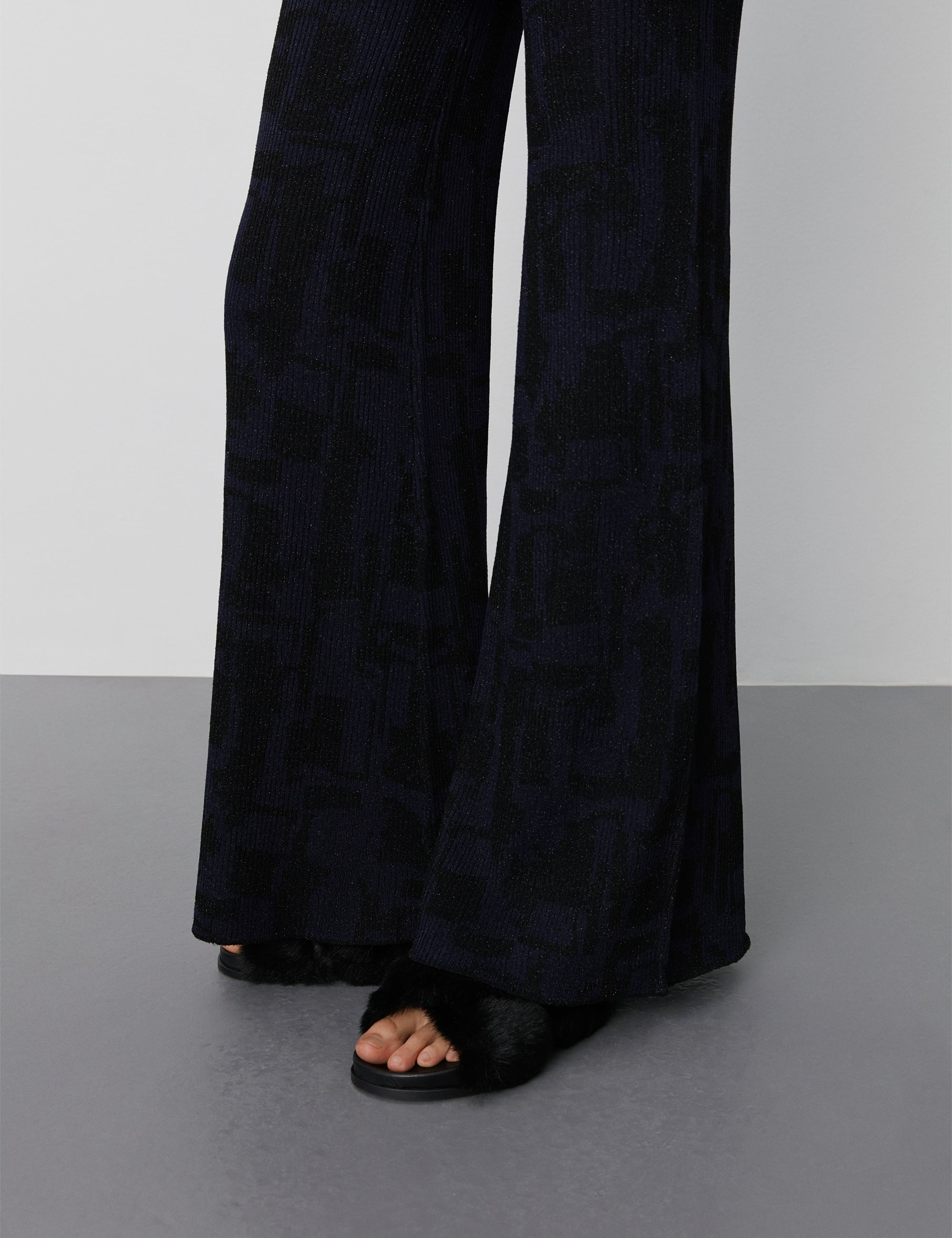 DAY Birger ét Mikkelsen Denver - Graphic Lurex Pants 500015 BLACK MIX