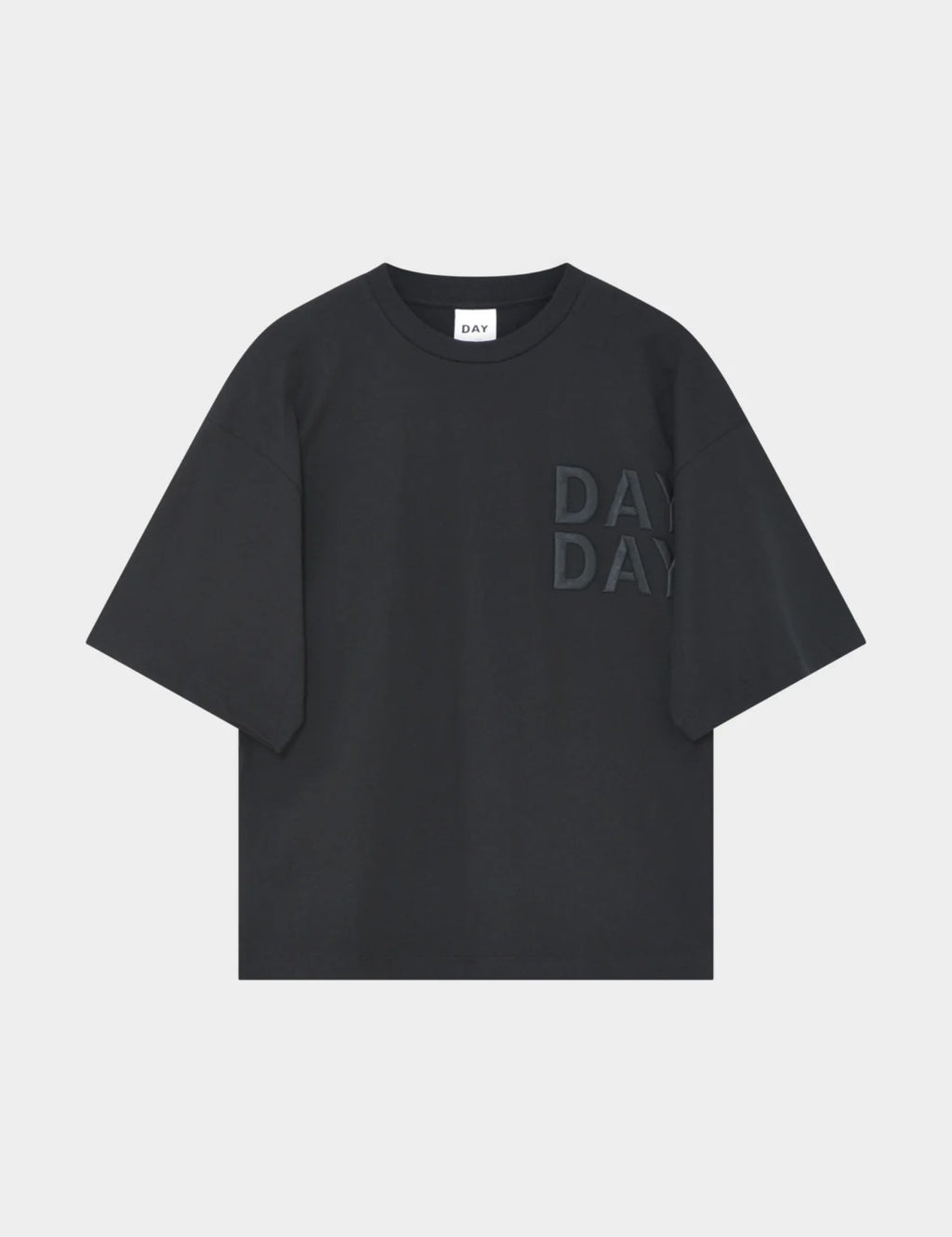 DAY Birger ét Mikkelsen Drew - Heavy Jersey Tops & T-Shirts 190303 BLACK