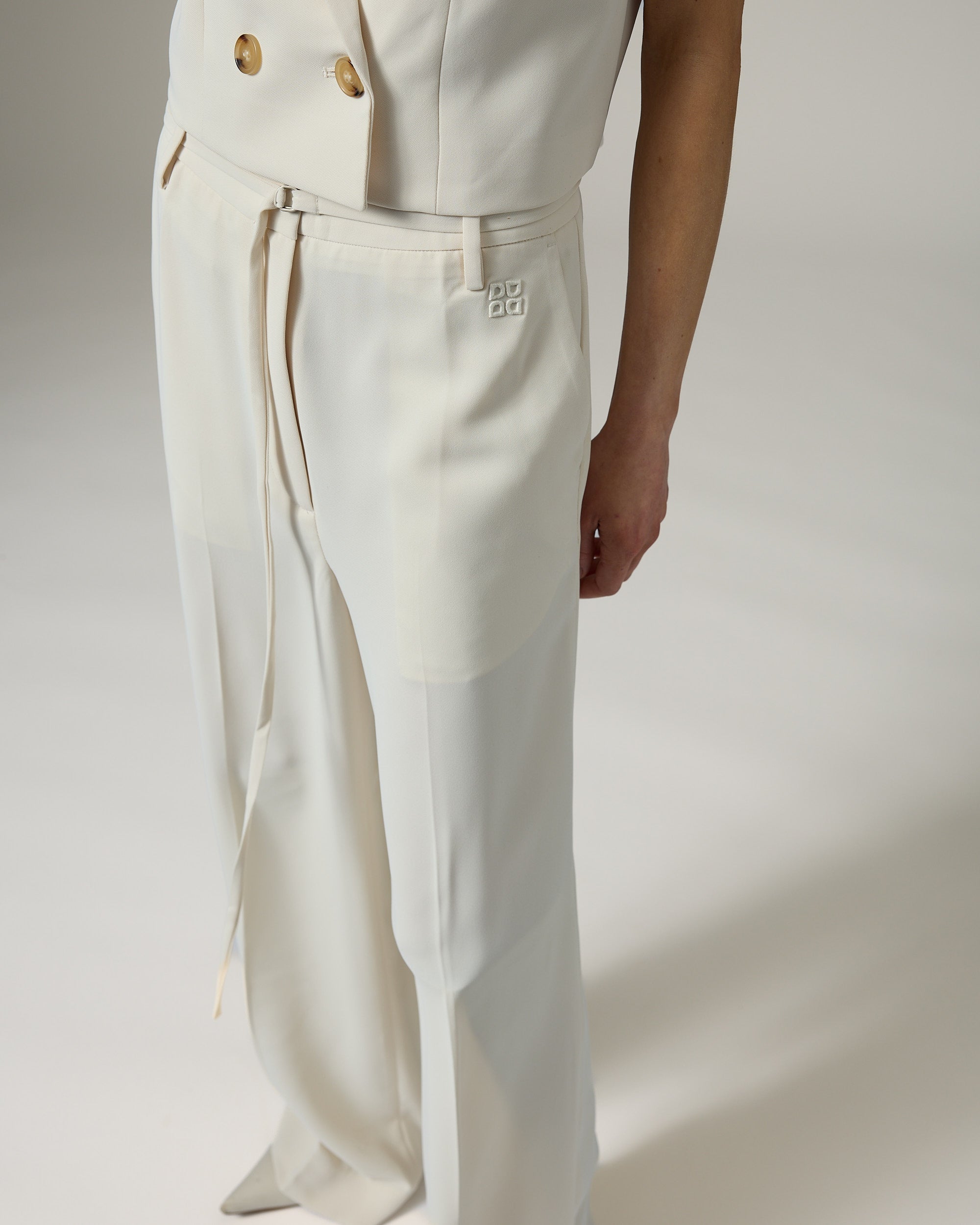 DAY Birger ét Mikkelsen Elina - Classic Gabardine Pants 01002 Ivory Shade