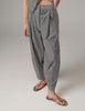 Enora - Classic Gab - Pants - Medium Grey Melange