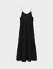 Flio - Dobby Fringe - Dress - Black