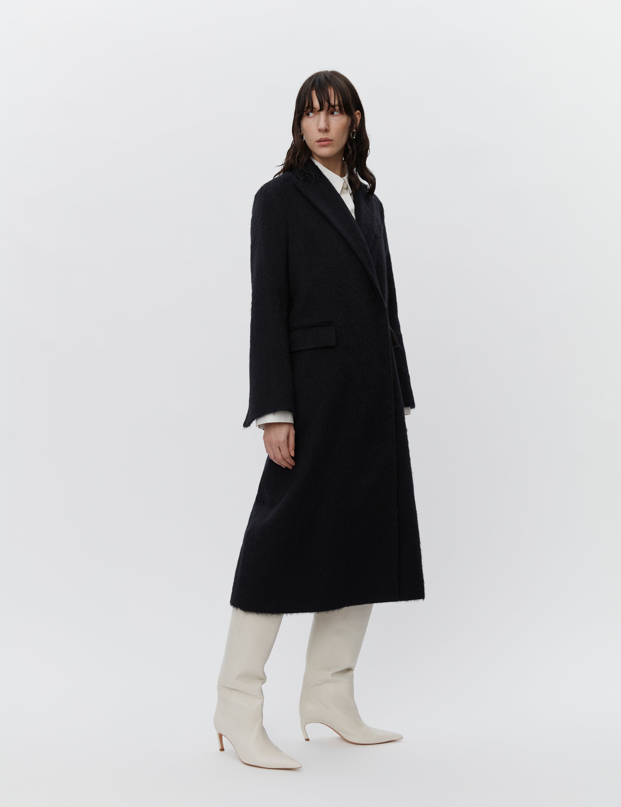 DAY Birger ét Mikkelsen Franka - Fuzzy Autumn Coats 190303 BLACK