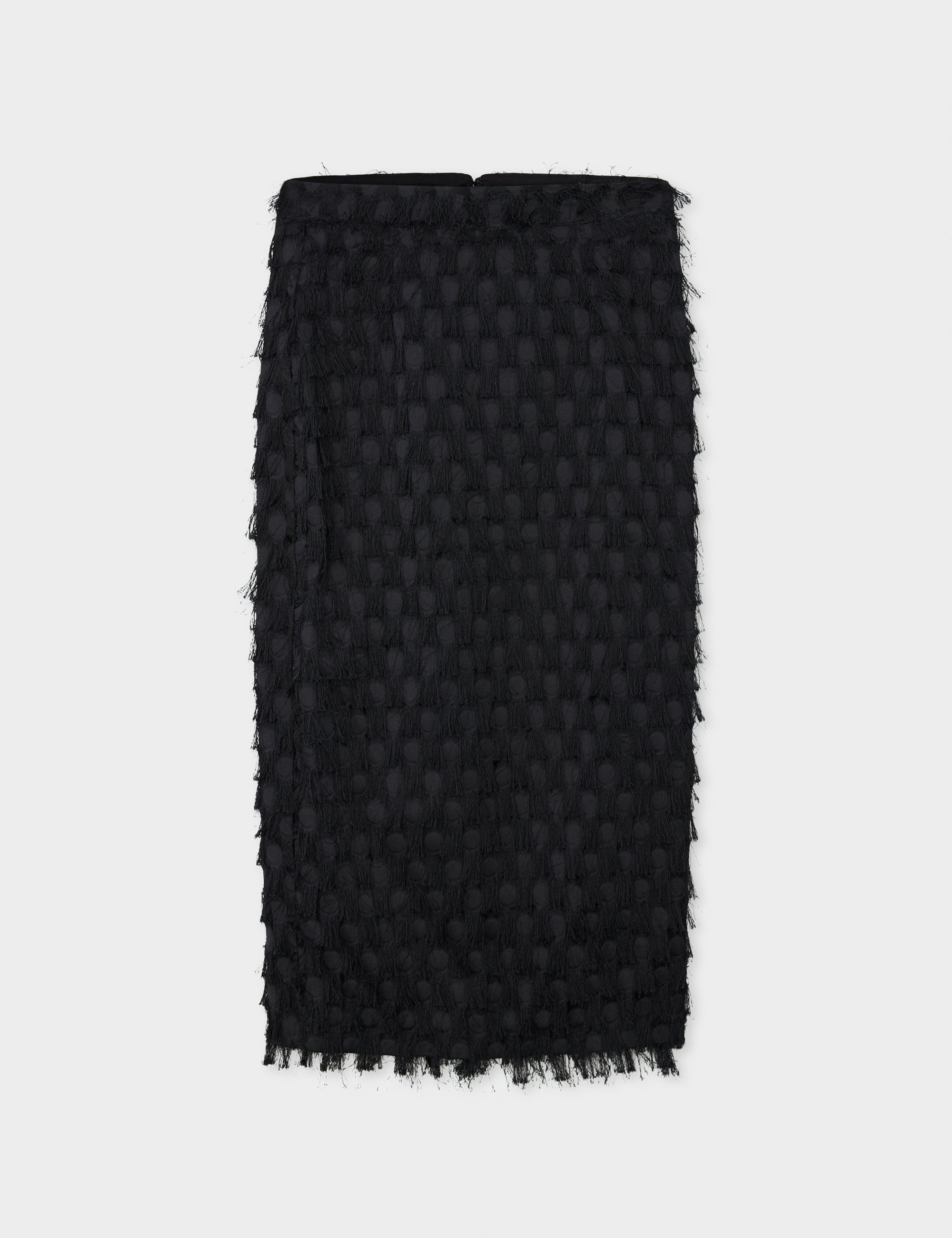 DAY Birger ét Mikkelsen Gabrielle - Abstract Fringes Skirt 190303 BLACK