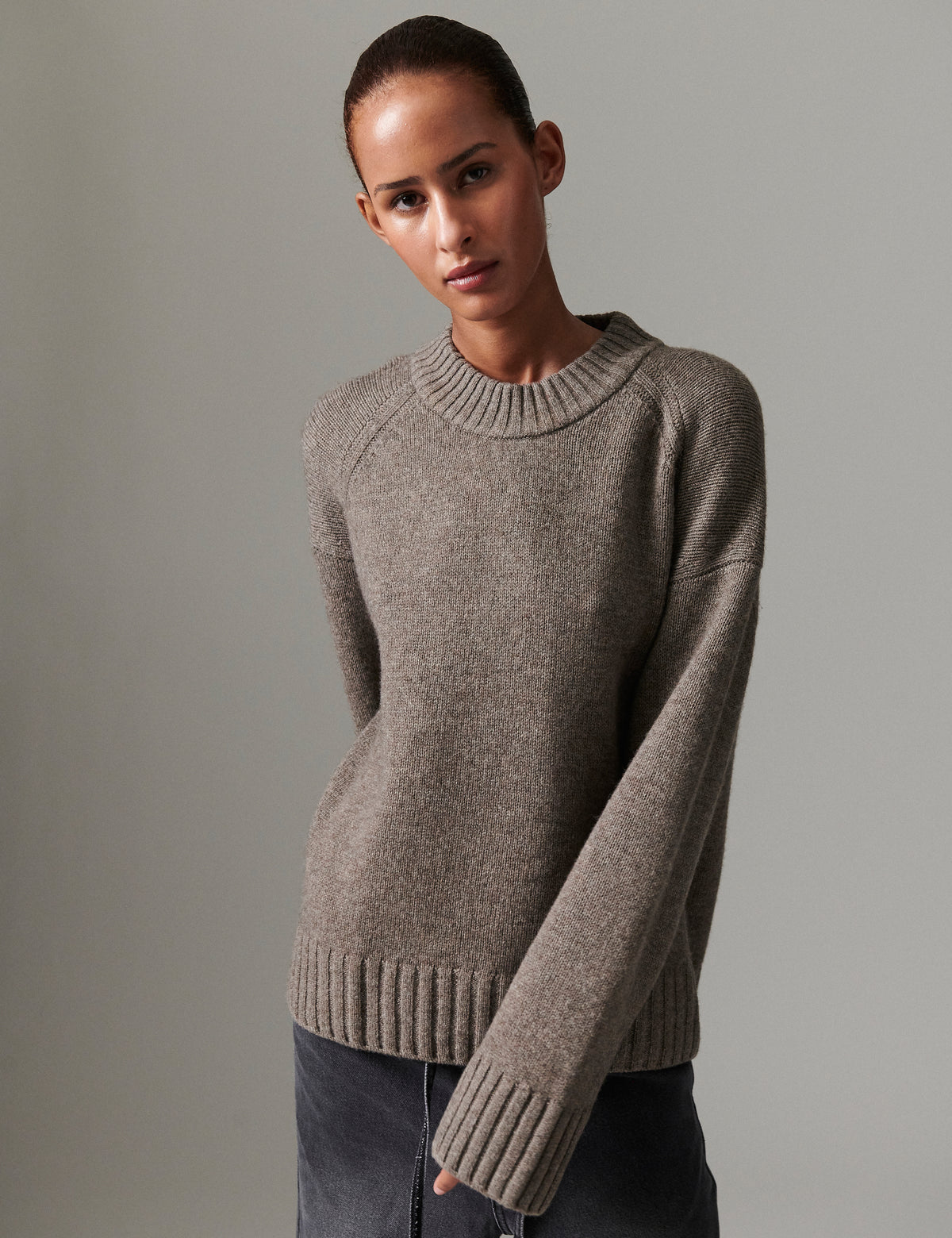 DAY Birger ét Mikkelsen Glen - Soft Lamb Pullover 181112 Walnut