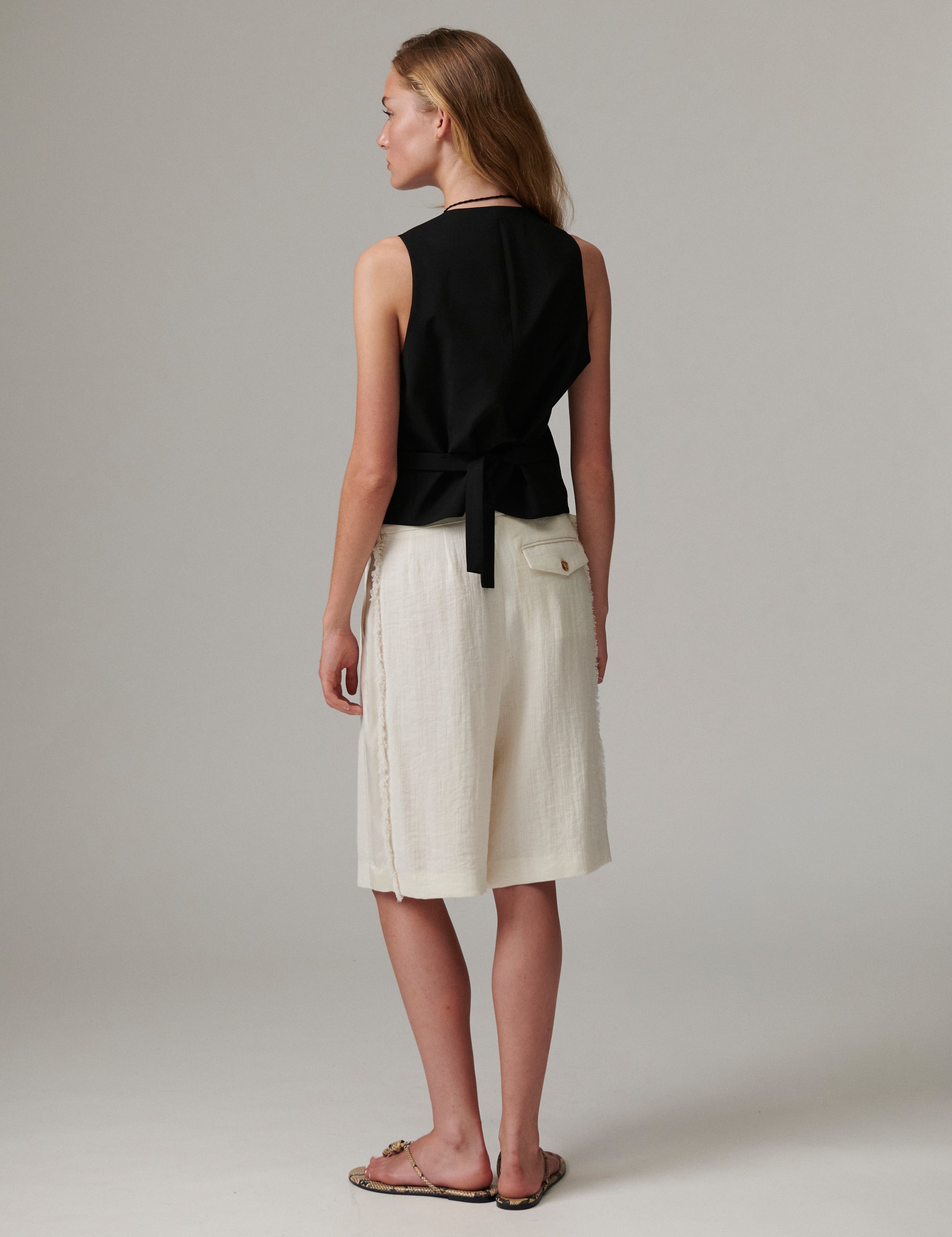 DAY Birger ét Mikkelsen Gordon - Contrast Linen - Shorts Shorts 110605 Jet Stream