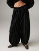 DAYHarsha - Raw Stripes - Pants - Black