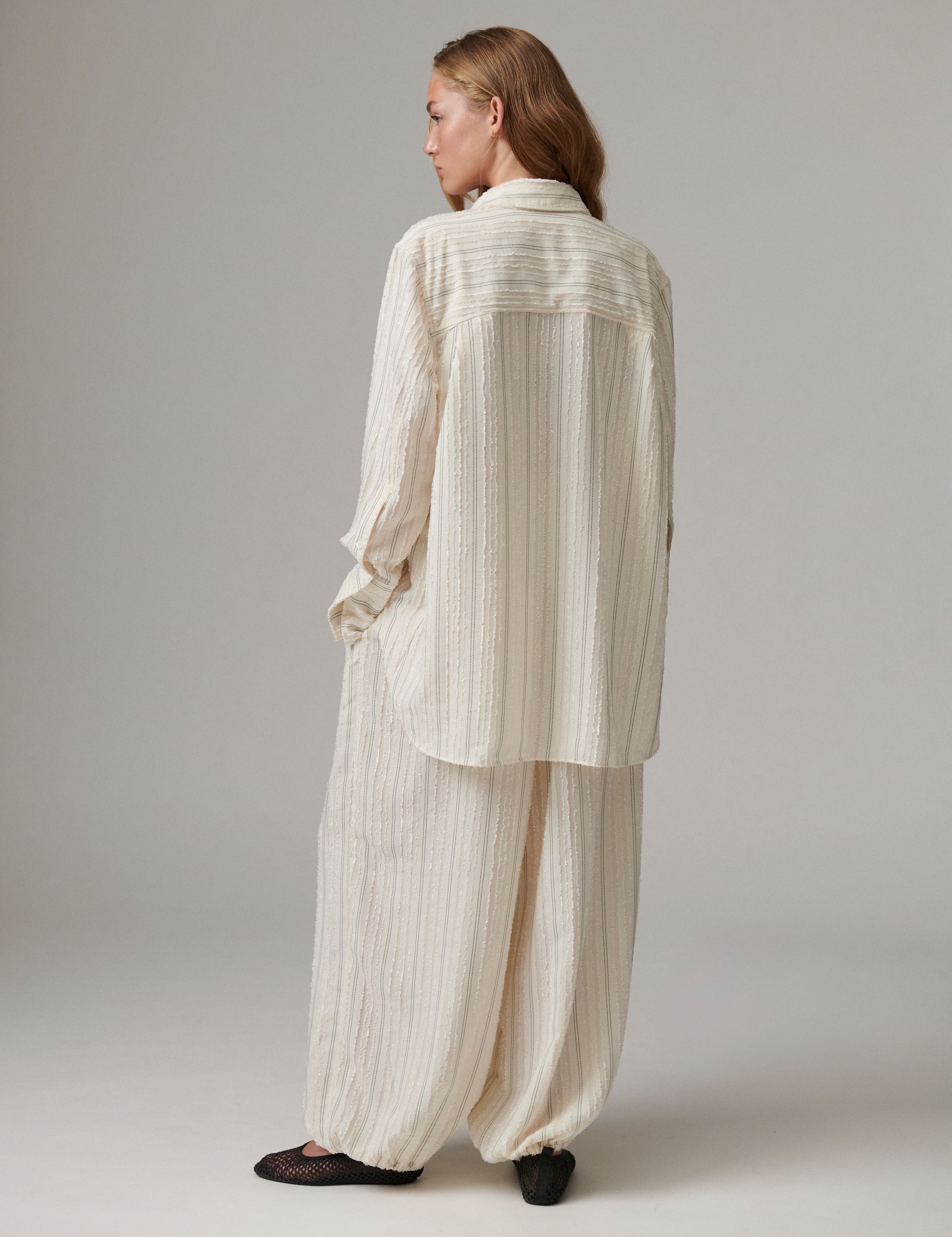 DAY Birger ét Mikkelsen Harsha - Raw Stripes - Pants Shirt 01022 Jet Stream