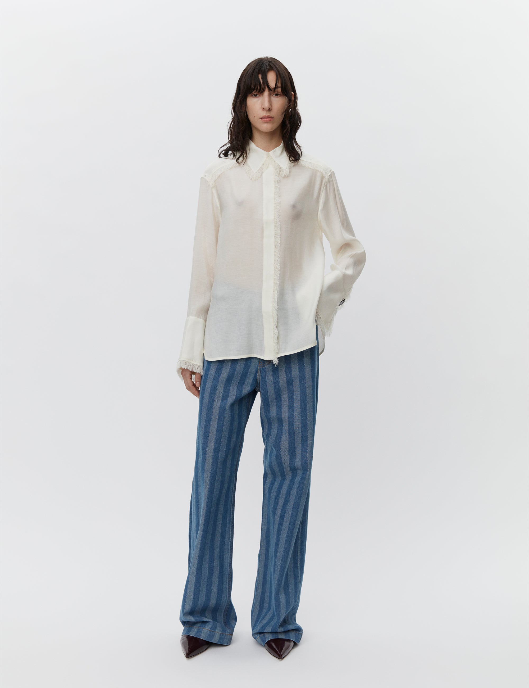 DAY Birger ét Mikkelsen Havanna - Sheer Fringes Shirts & Blouses 110104 VANILLA ICE