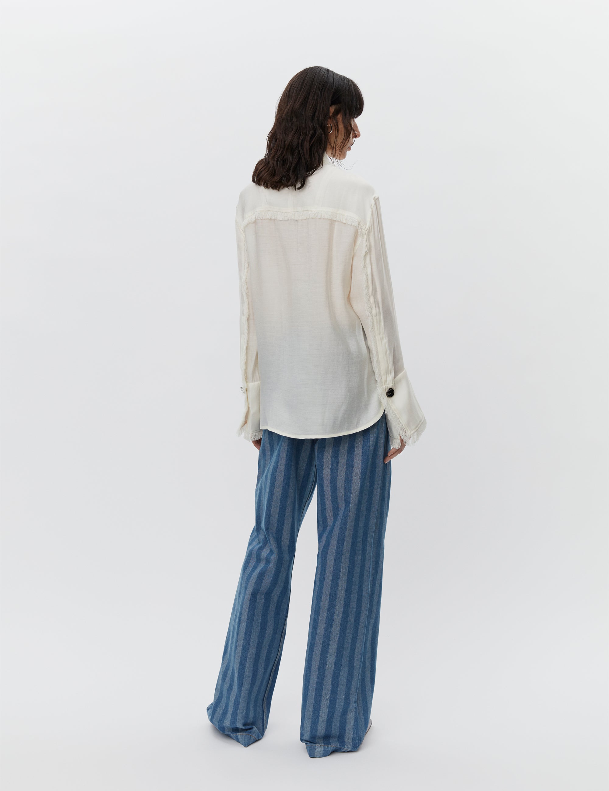 DAY Birger ét Mikkelsen Havanna - Sheer Fringes Shirts & Blouses 110104 VANILLA ICE