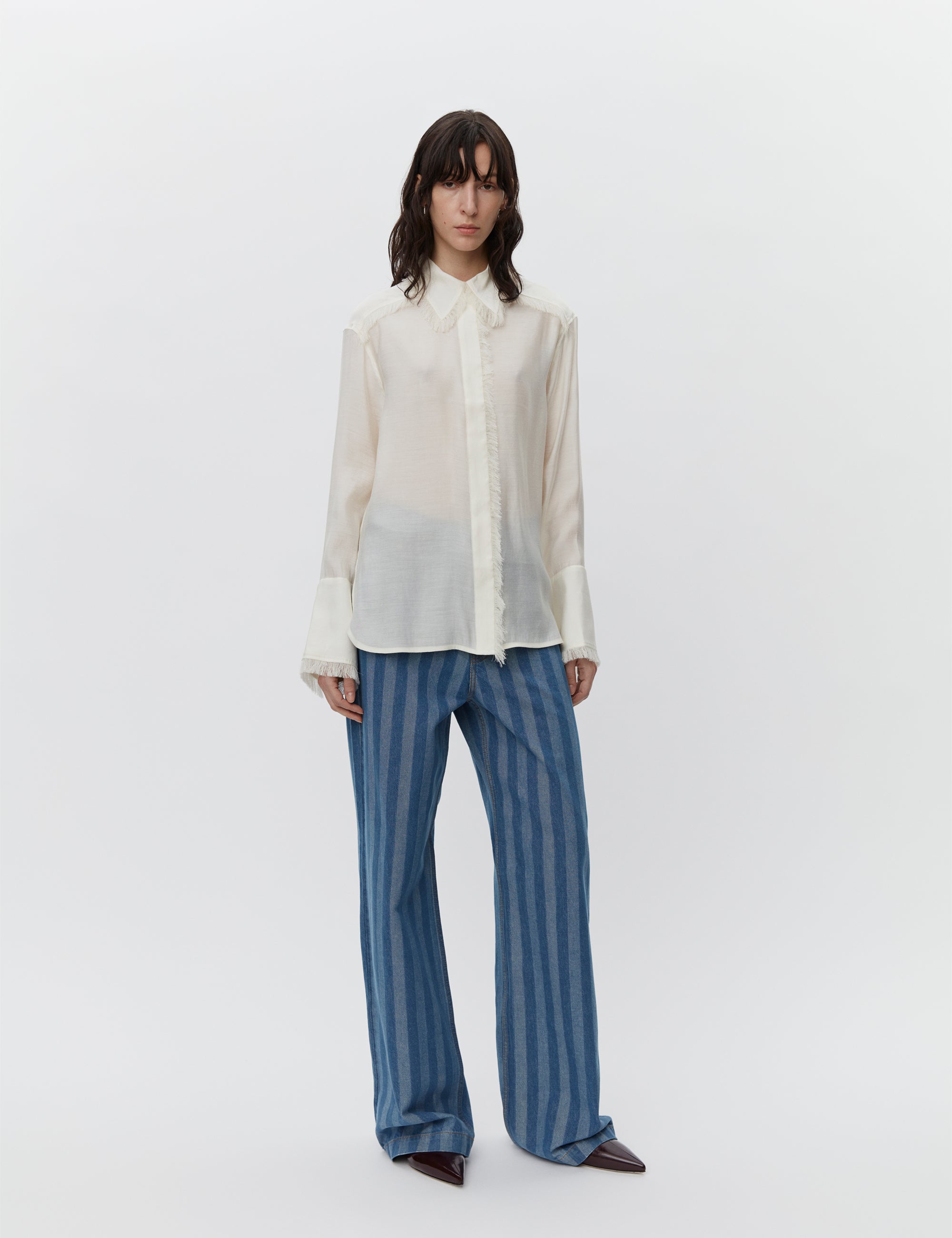 DAY Birger ét Mikkelsen Havanna - Sheer Fringes Shirts & Blouses 110104 VANILLA ICE