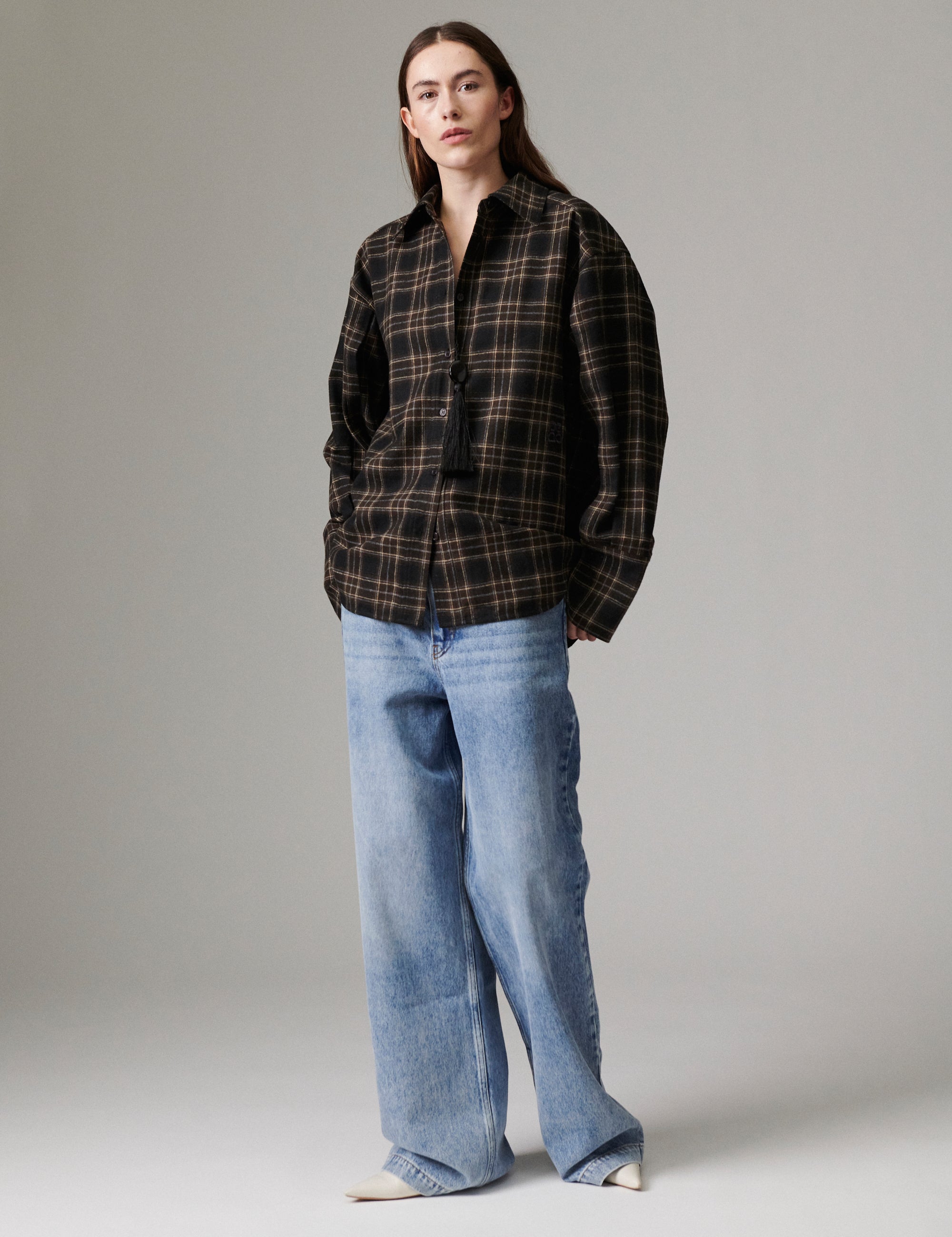 DAY Birger ét Mikkelsen Henri - Flannel Luxe - Shirt Shirt 194104 EBONY