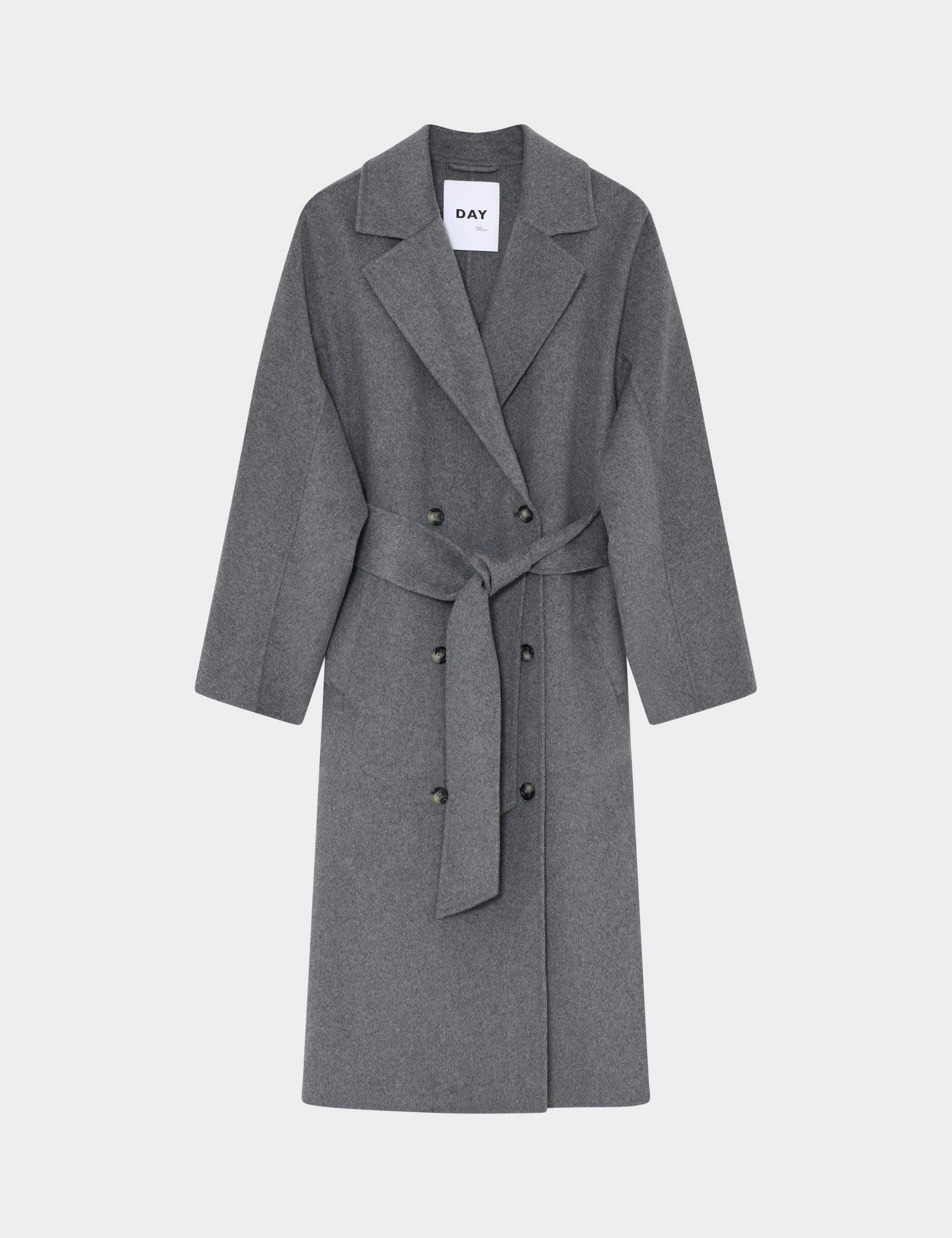 Howard - Double Faced Wool - Medium Grey Melange