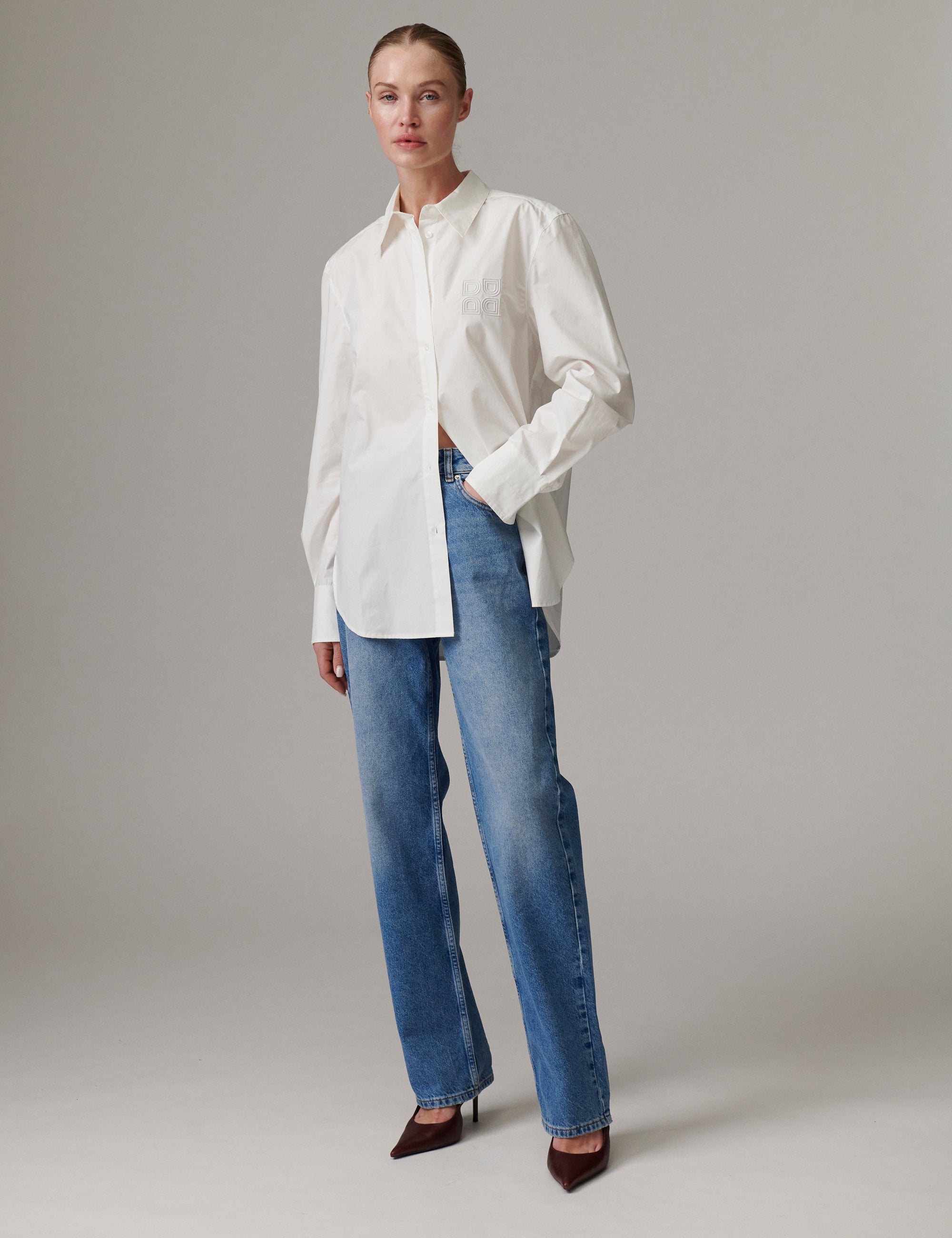 DAY Birger ét Mikkelsen Jojo - Poplina - Shirts Shirt 110601 Bright White