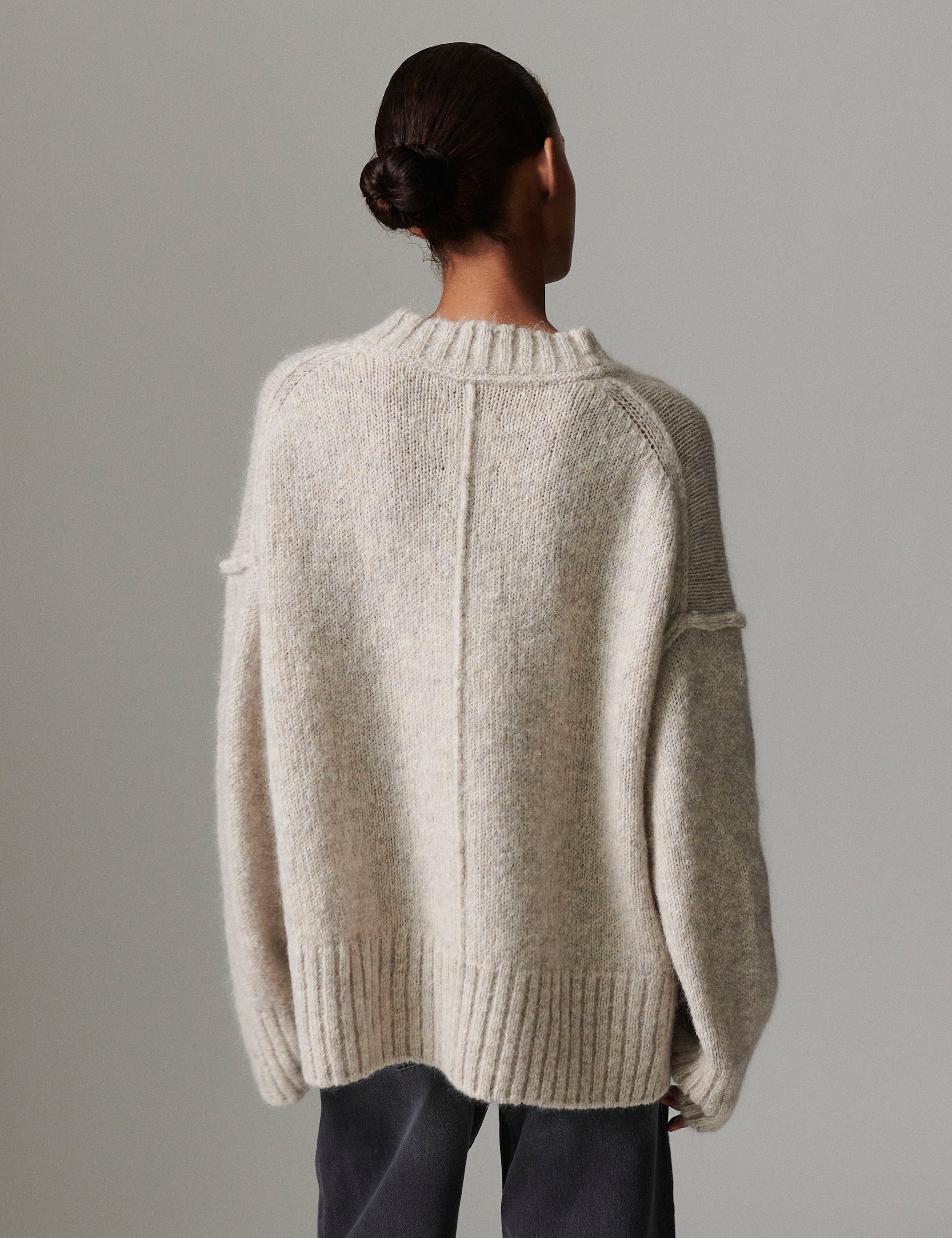 DAY Birger ét Mikkelsen Josie - Soft Mohair Pullover 500036 Light Grey Melange