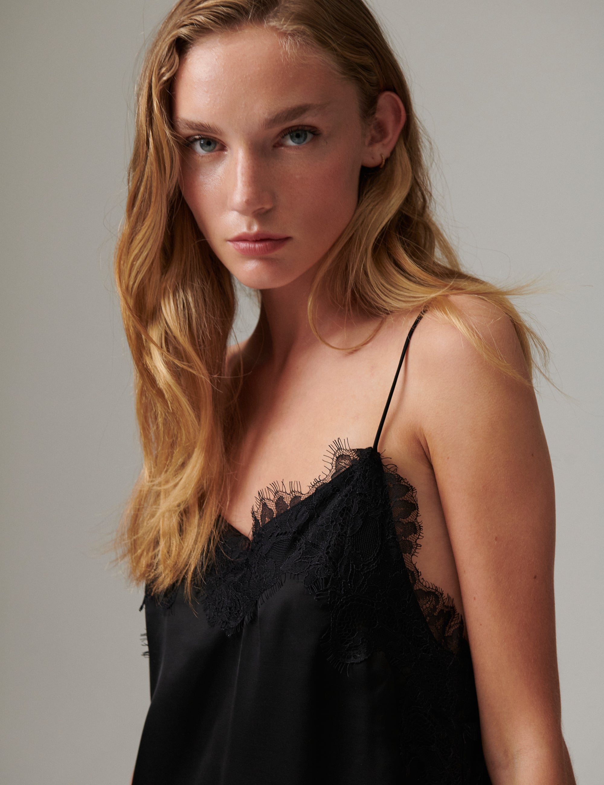 DAY Birger ét Mikkelsen Lacey - Fluid Viscose - Top Top 190303 Black