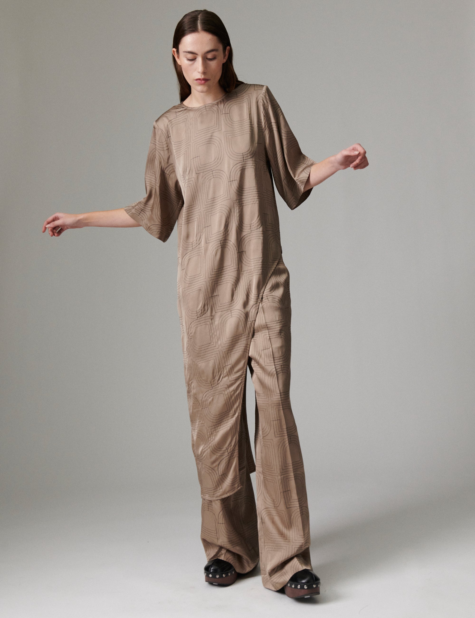 DAY Birger ét Mikkelsen Lolly - Fluid Viscose Stitch - Blouse Blouse 181112 Walnut