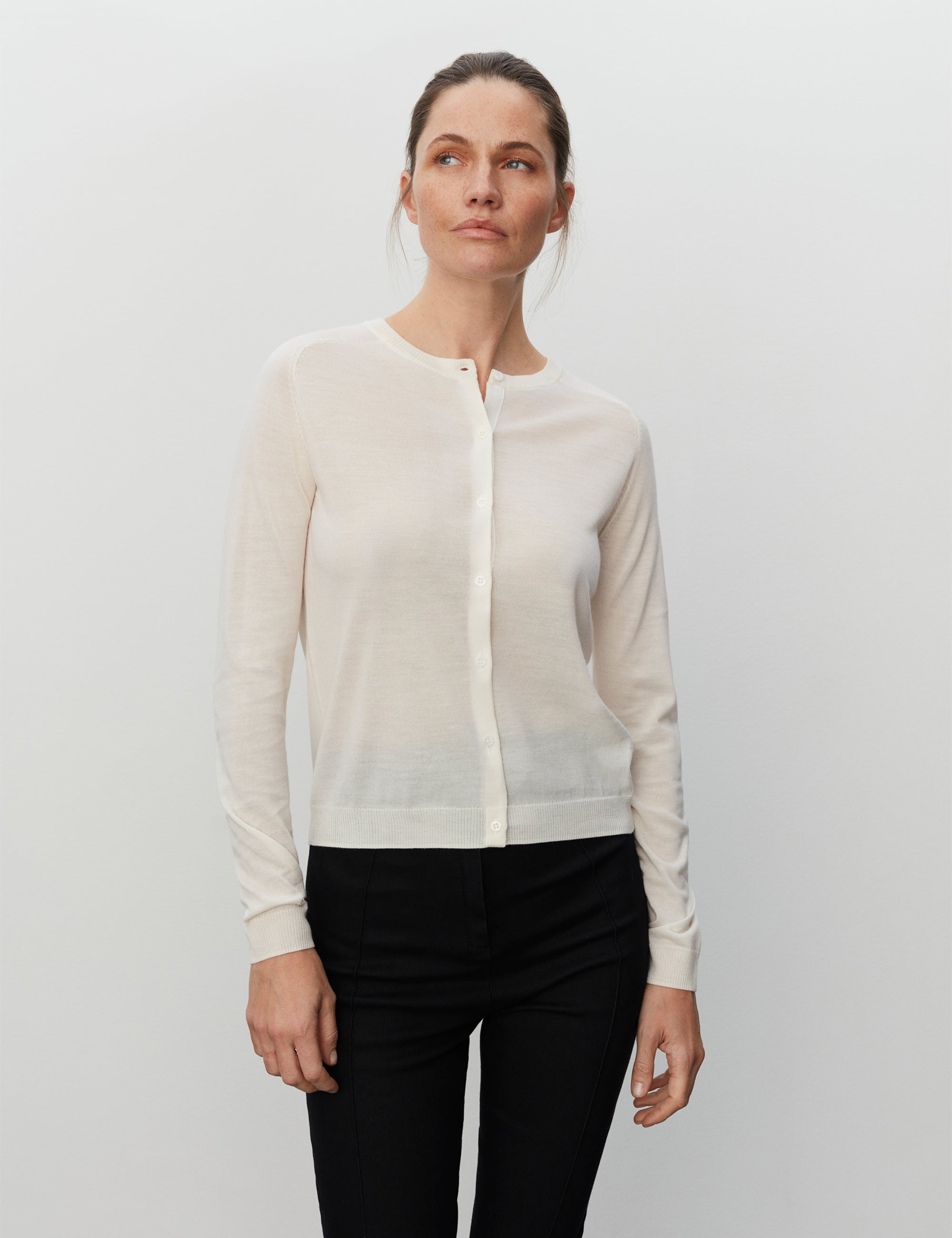 DAY Birger ét Mikkelsen Luna - Daily Elements Cardigan 01002 Ivory Shade