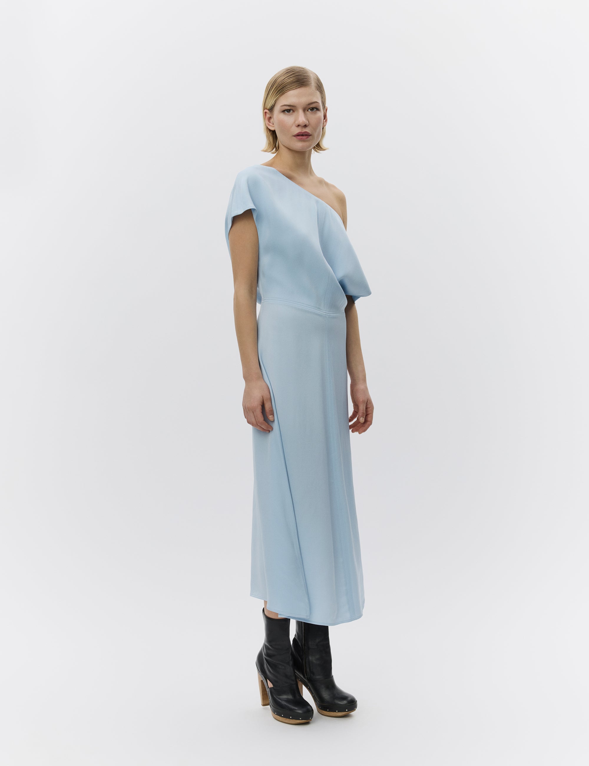 DAY Birger ét Mikkelsen Mara - Matte Crepe Dress 144115 CASHMERE BLUE