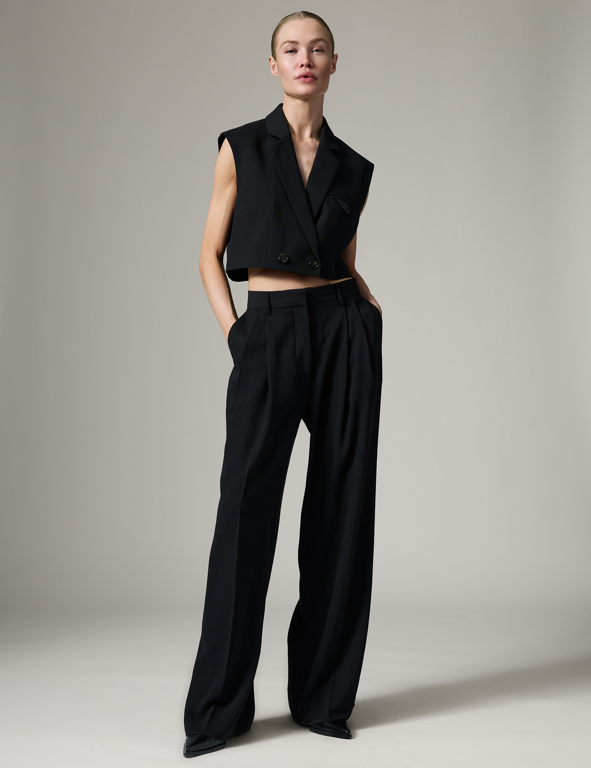 DAY Birger ét Mikkelsen Marnie - Classic Gabardine Waistcoat 190303 Black