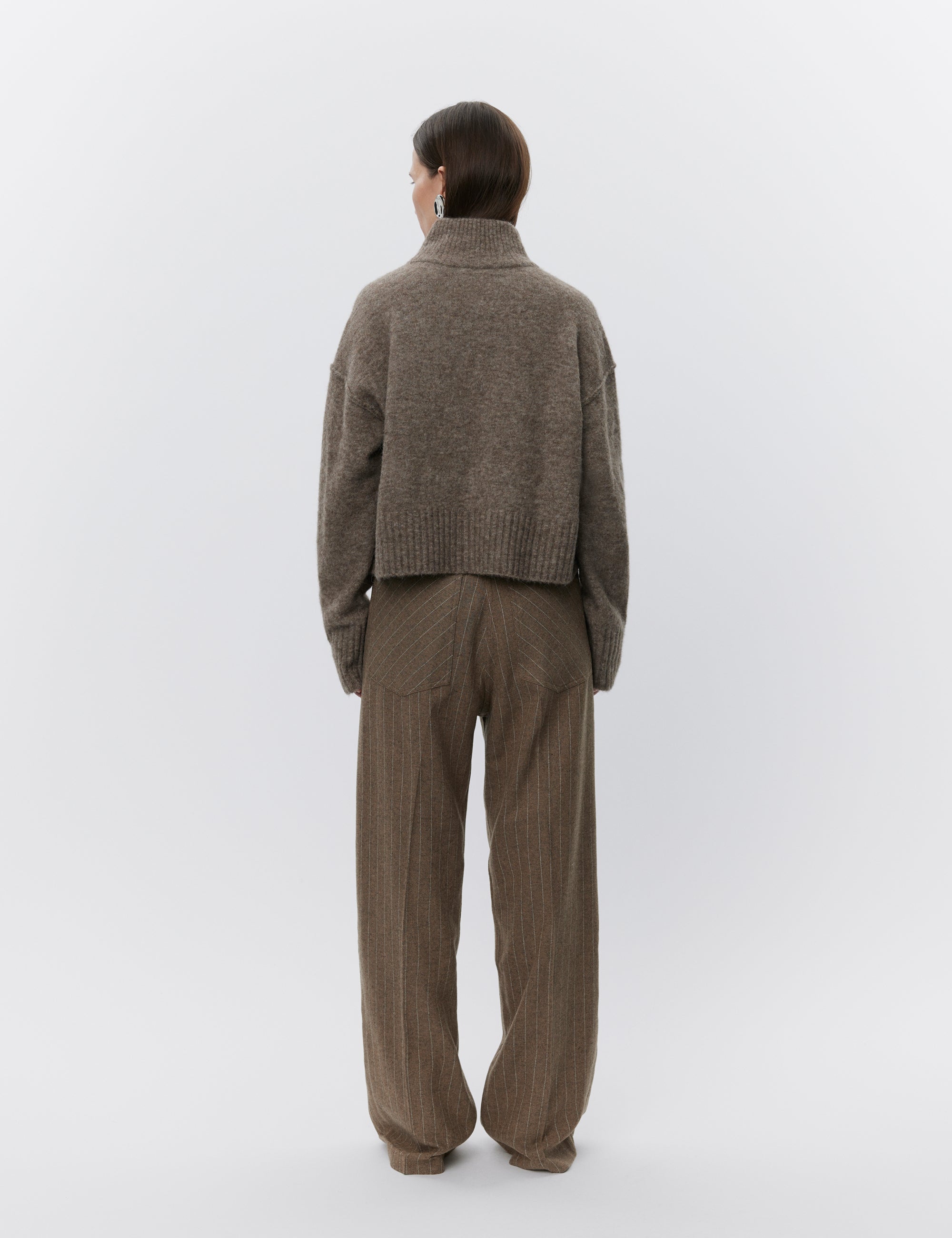 DAY Birger ét Mikkelsen Matt - Graphic Wool Stripe Pants 190614 WREN