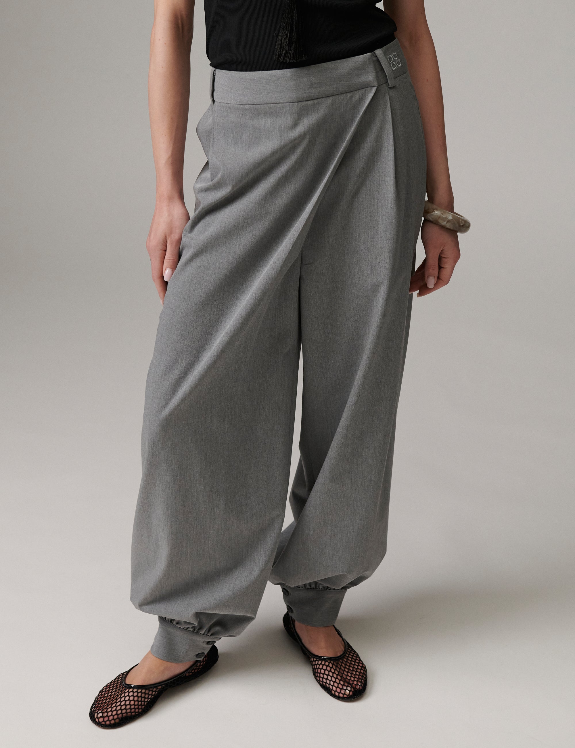 DAY Birger ét Mikkelsen Nila - Classic Gab Pants 500006 Medium Grey Melange