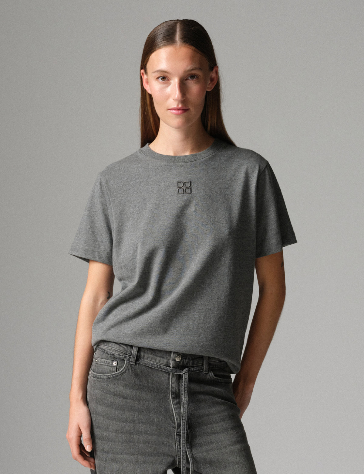 DAY Birger ét Mikkelsen Parry - Heavy Jersey - T-shirt T-shirt 500006 Medium Grey Melange
