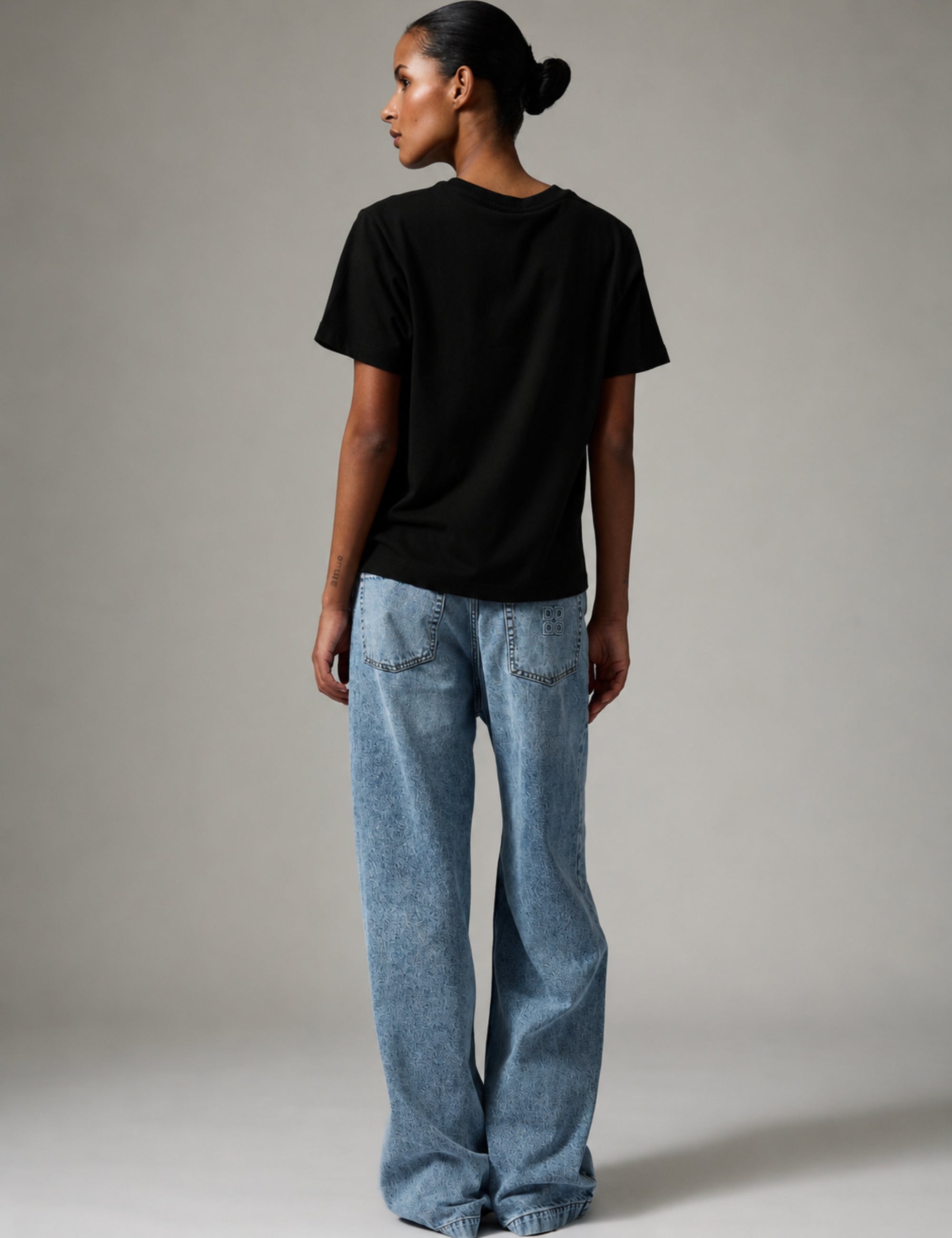 DAY Birger ét Mikkelsen Parry Logo- Heavy Jersey - T-shirt T-shirt 190303 Black