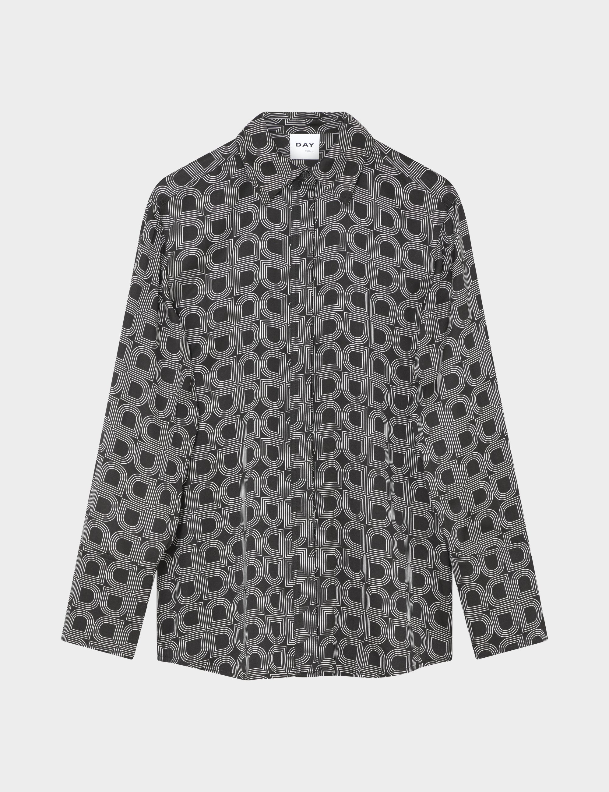 DAY Birger ét Mikkelsen Plymo- Fluid Viscose Tops & T-Shirts 190303 BLACK